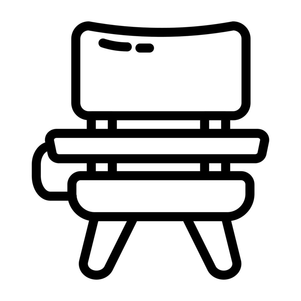 Chair Icon Line vector