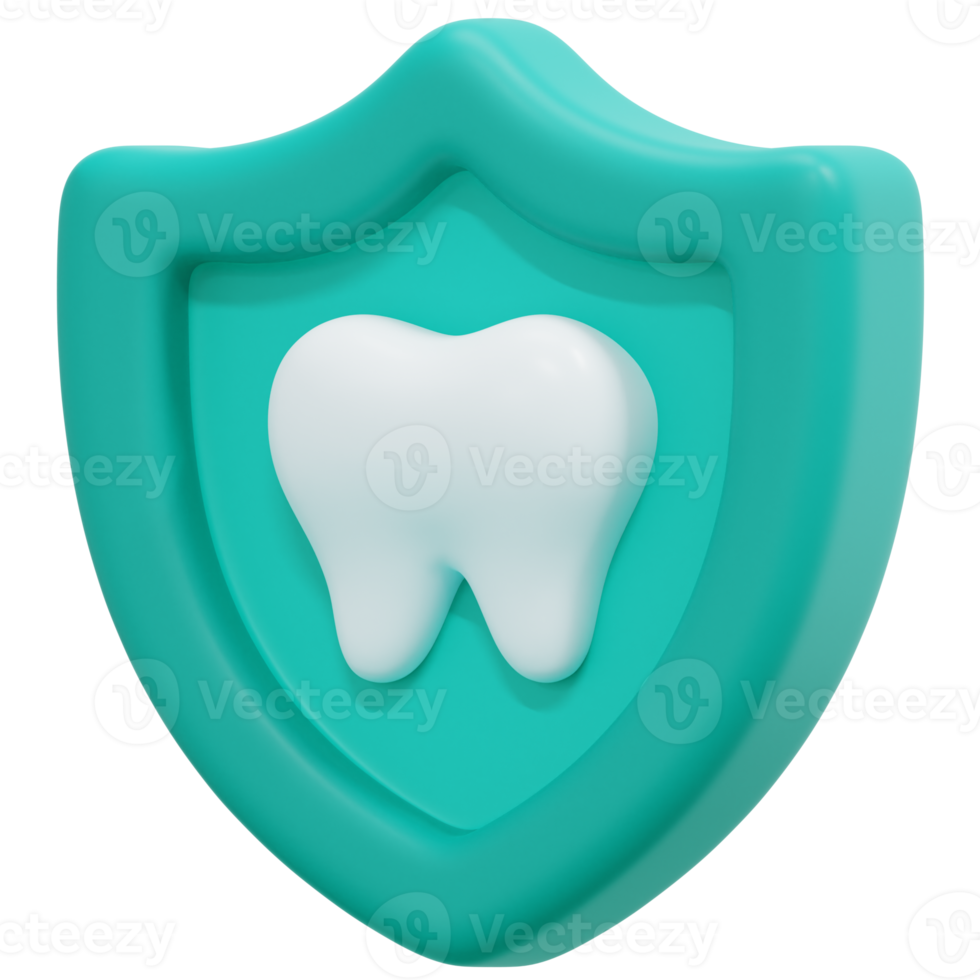 dental försäkring 3d framställa ikon illustration png