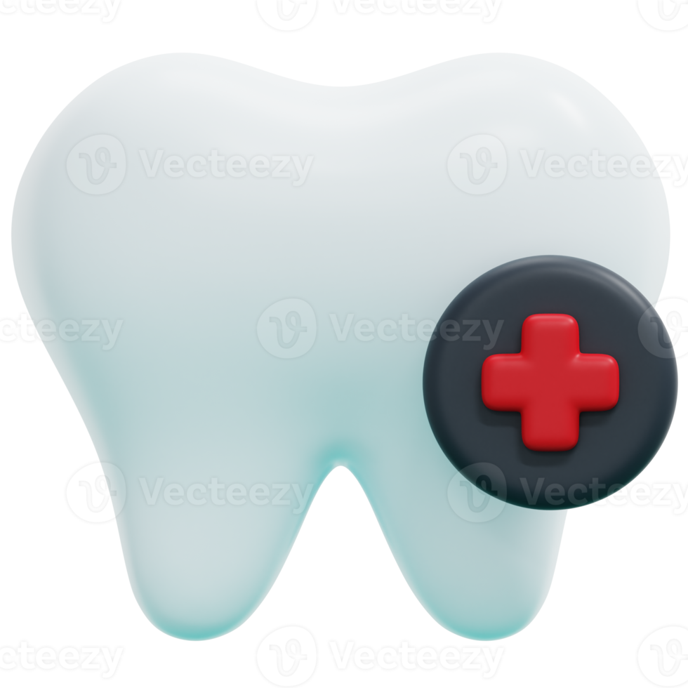 dental vård 3d framställa ikon illustration png