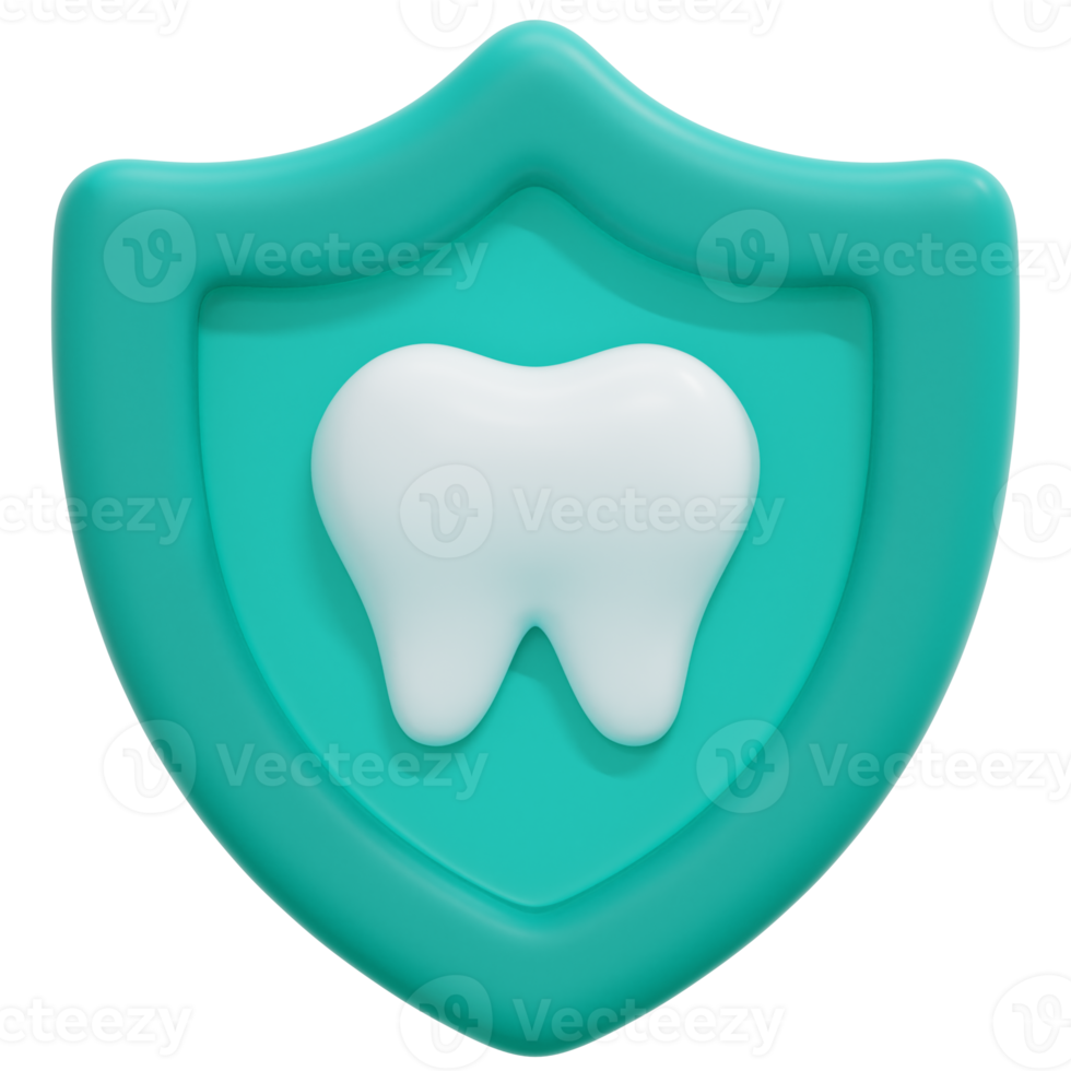 dental försäkring 3d framställa ikon illustration png