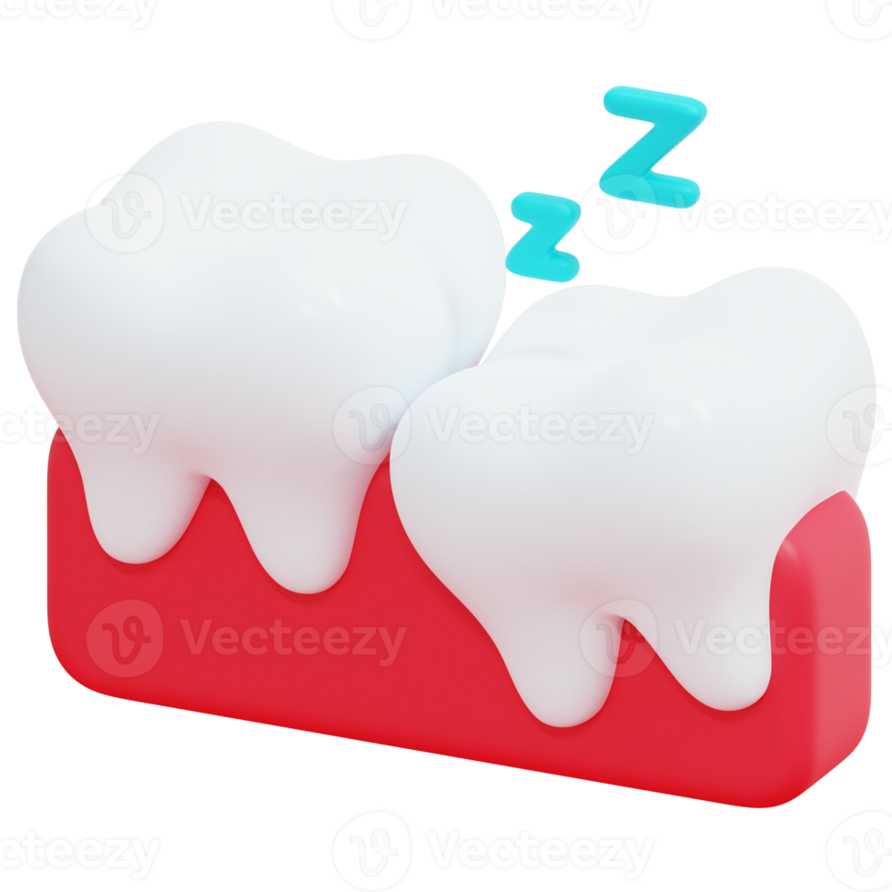 wisdom tooth 3d render icon illustration png