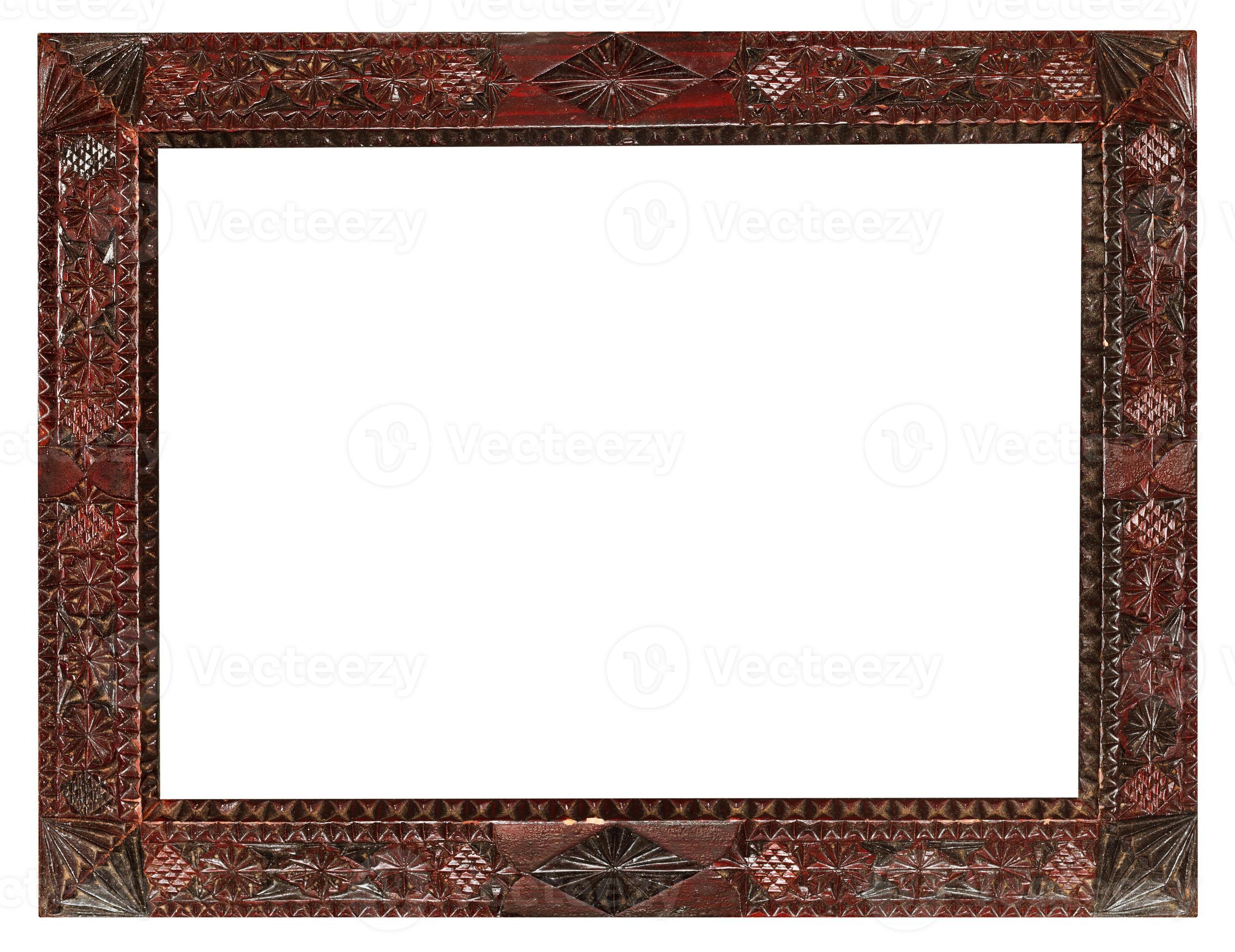 vintage wide carved wooden picture frame 12042024 Stock Photo at Vecteezy