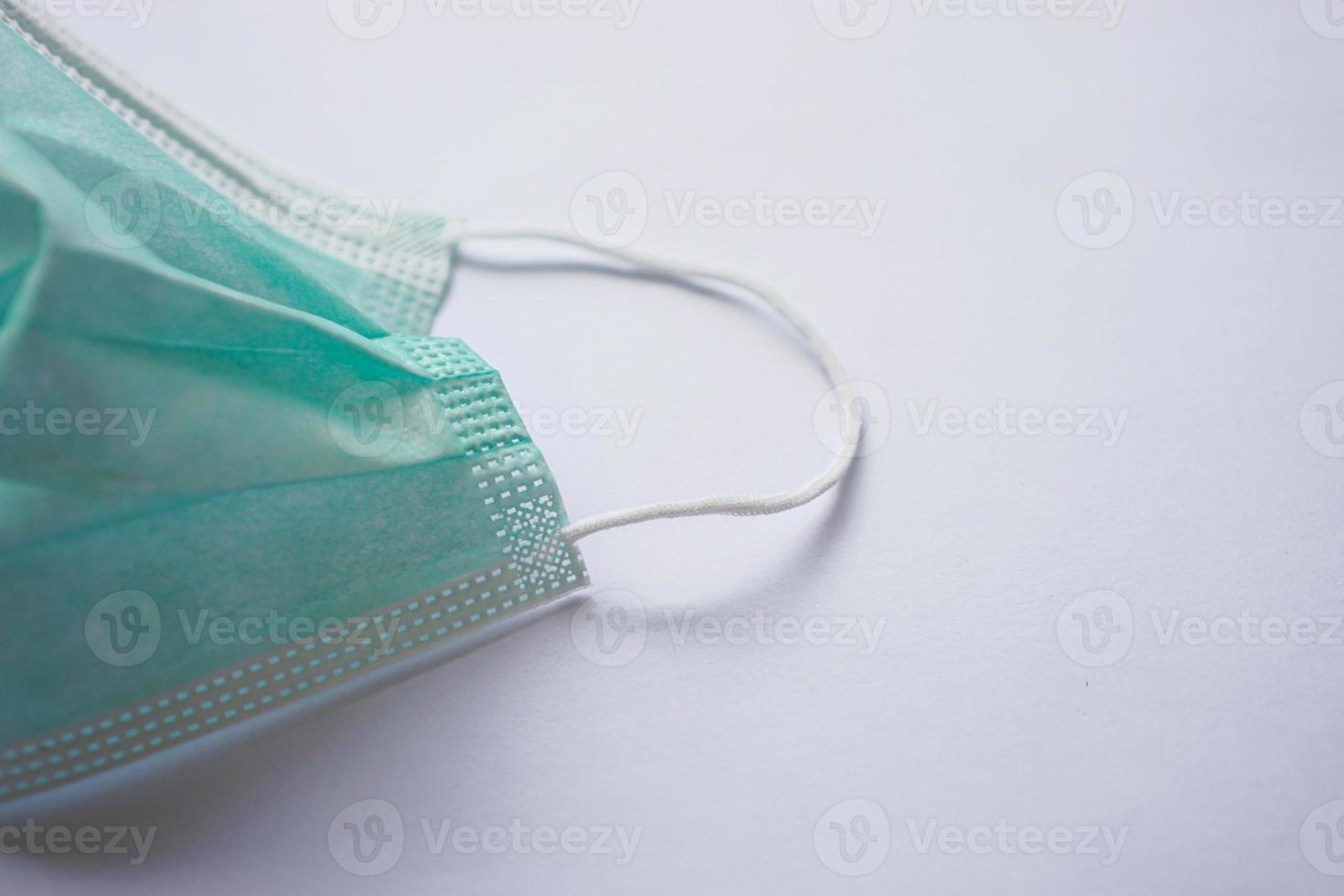Medical masks are used to fight the corona virus isolated on white photo