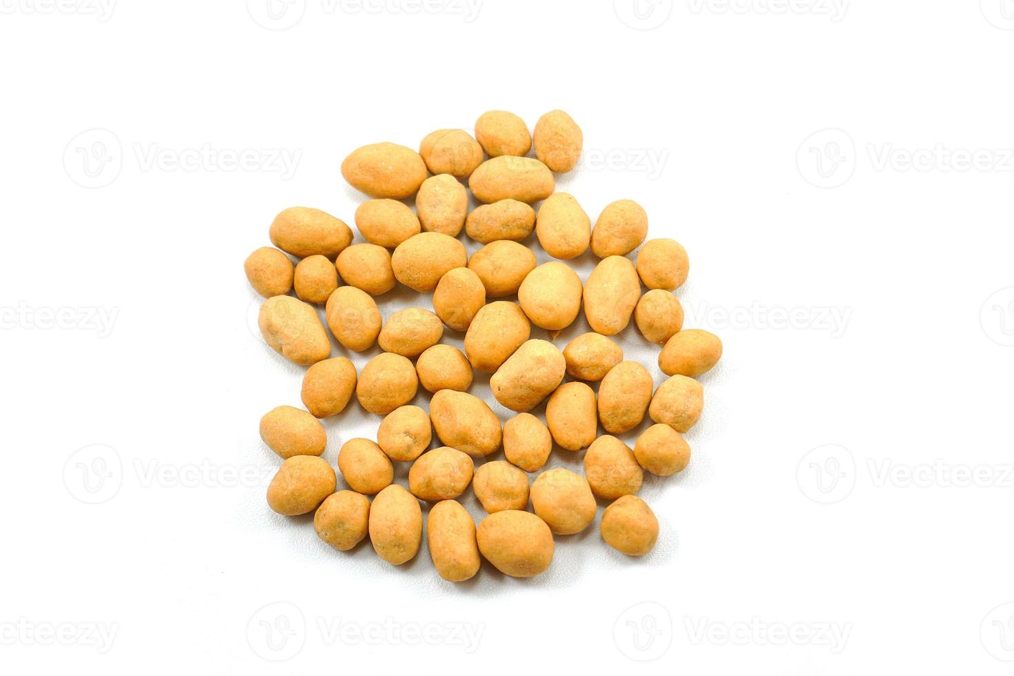 Indonesian traditional snack egg coated peanut made with peanuts mixed with egg photo