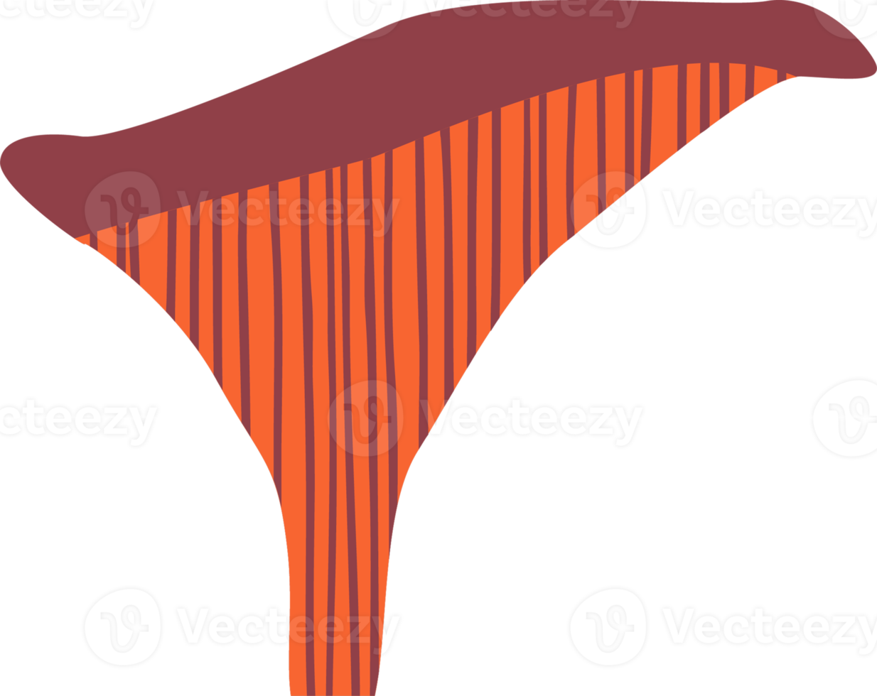 champignon forestier. illustration png