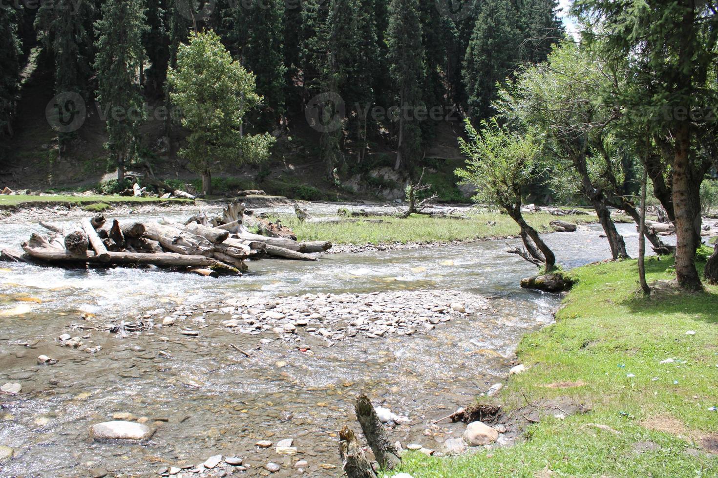 Majestic Beauty of Neelum Valley, Kashmir. Neelum Valley is famous for its natural beauty, high mountains, beautiful green valleys and crystal clear water rivers. photo