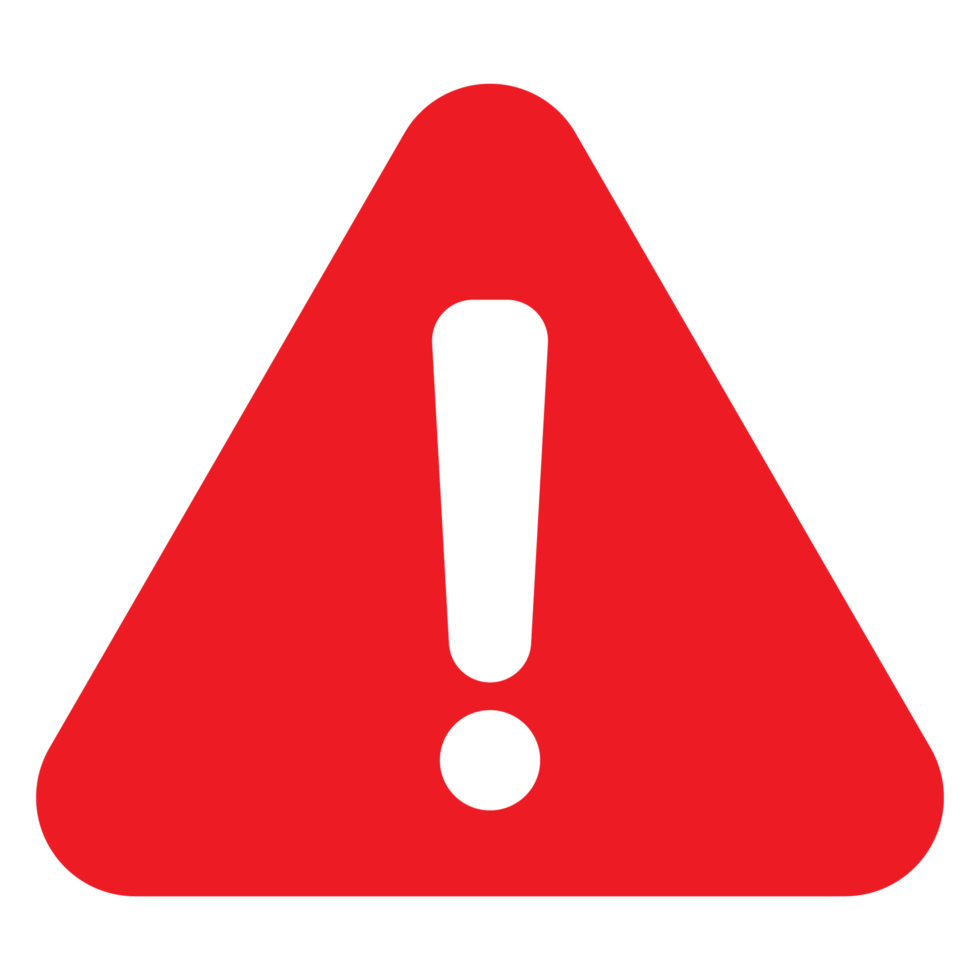 Warning sign icon transparent background 12042292 PNG