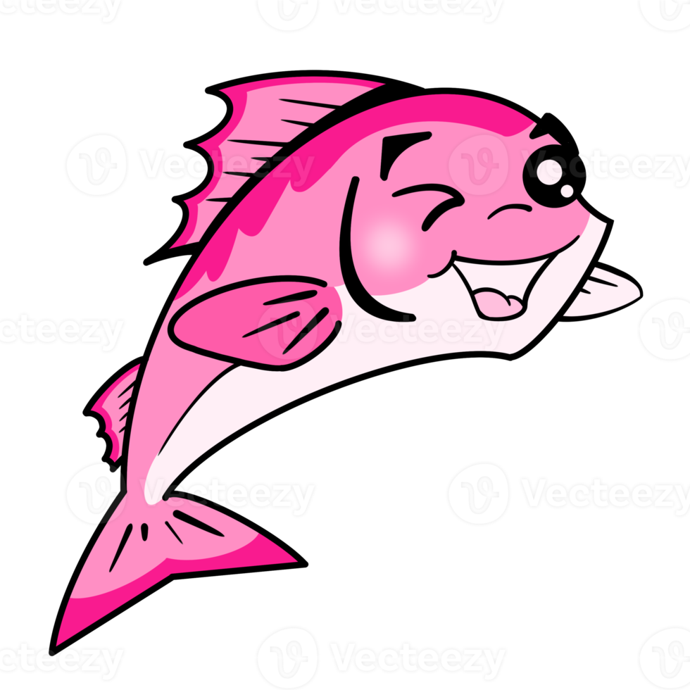 The happy fish png