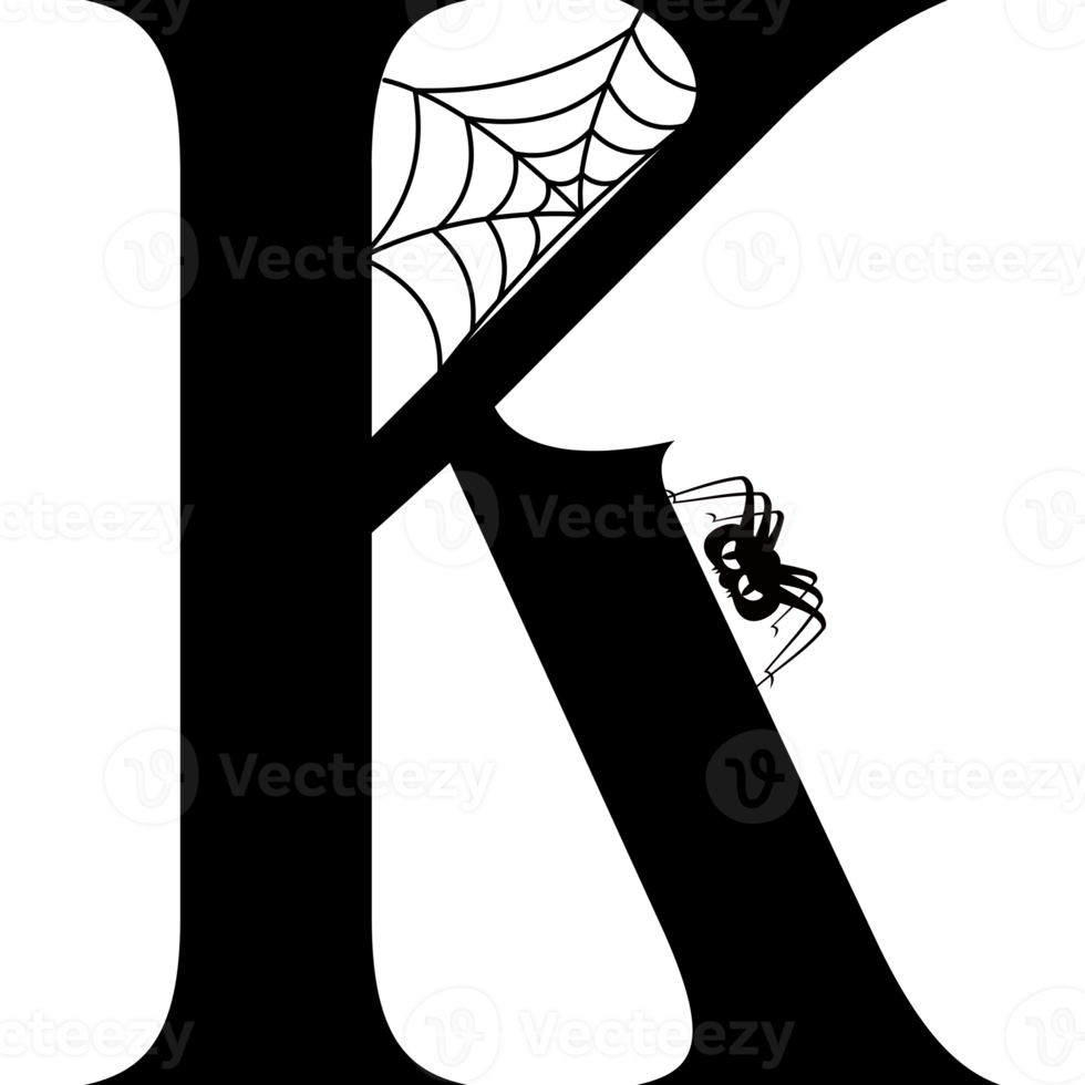 Halloween Black Alphabets 12042432 PNG