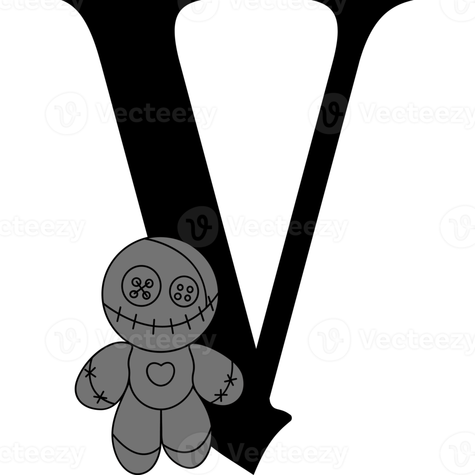 Halloween Black Alphabets png