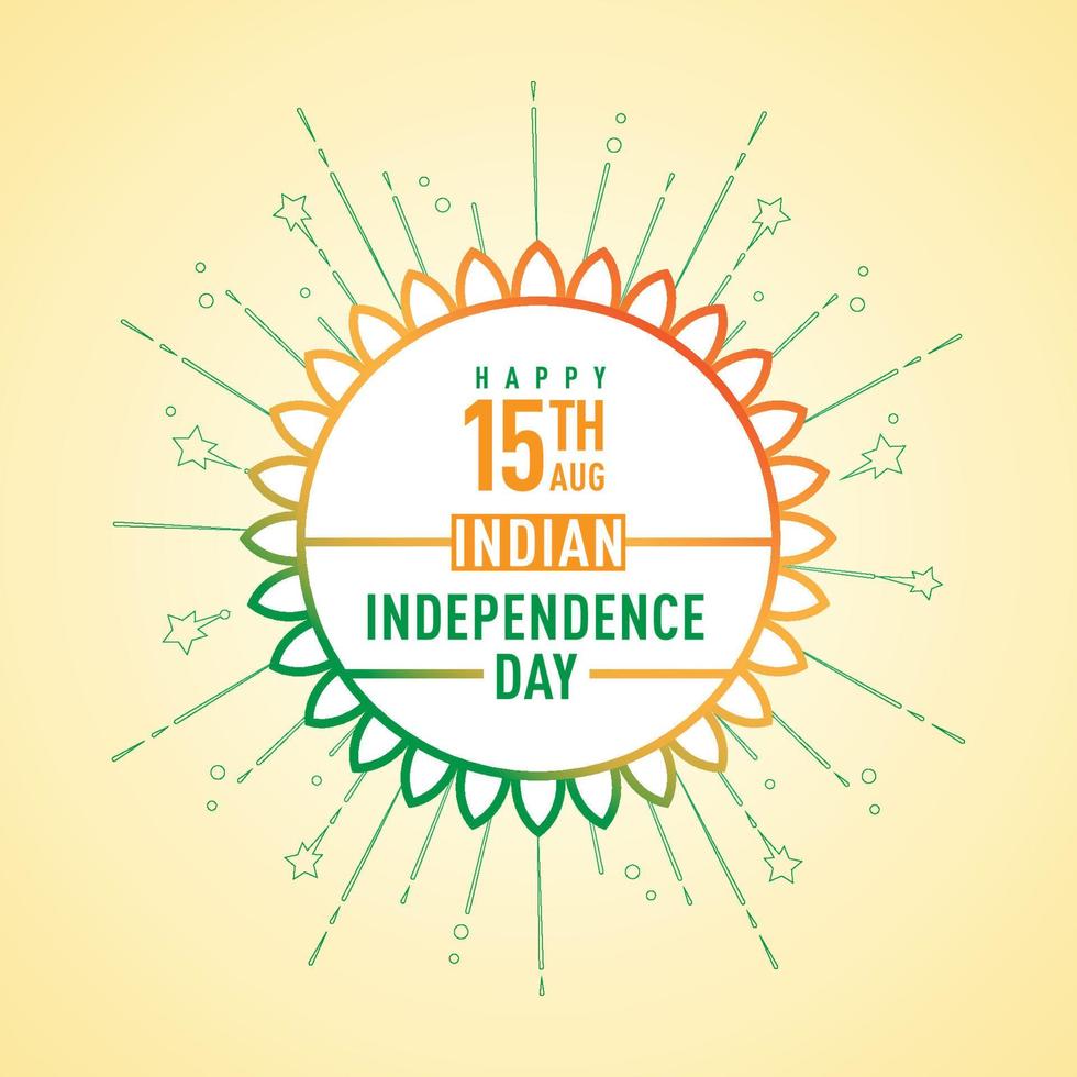 15th August Indian Independence Day concept logo, Stamp, Signs, Symbols, Unit, Tag, Logo design, Badge vector