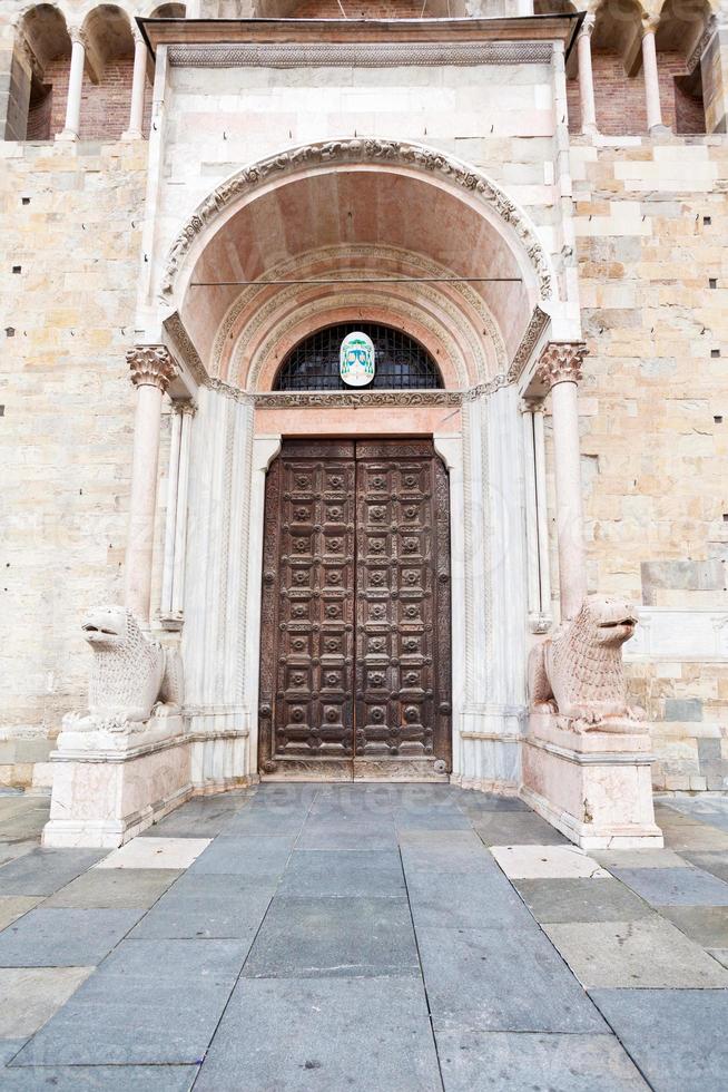 door of Parma Cathedral Duomo photo