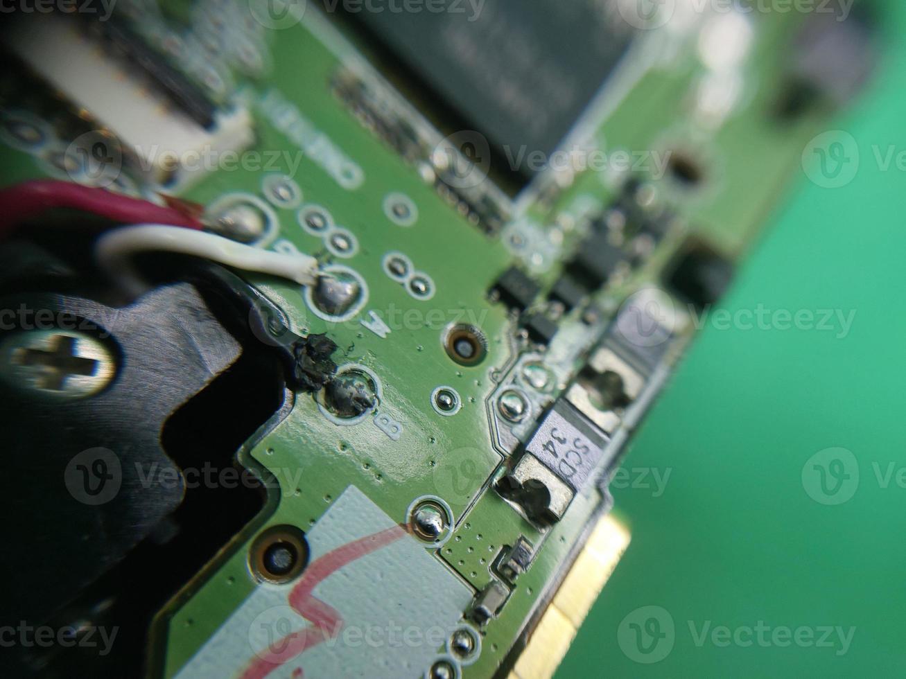 Disassembly and repair of digital camera parts 12043113 Stock Photo at