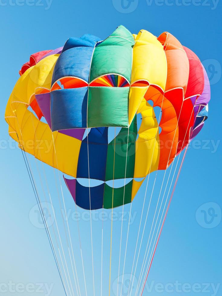 canopy of parachute for parakiting photo