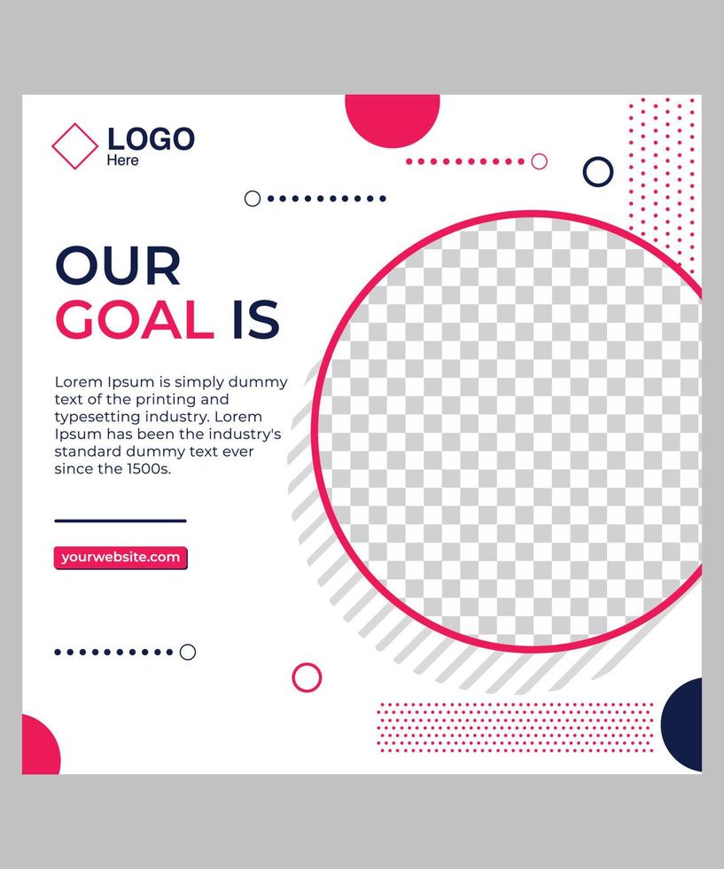 Creative Social Media Post Template, Banner template vector
