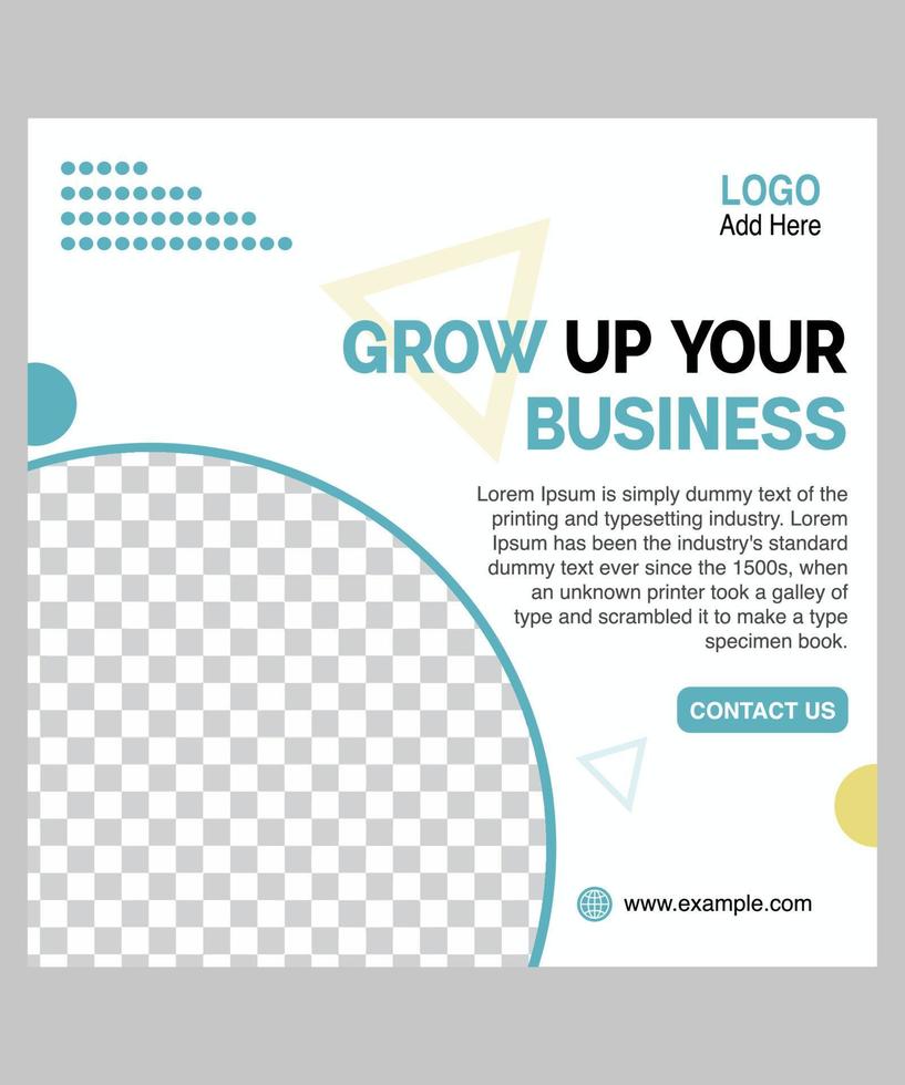 Digital Marketing Social Media Post Banner Template vector