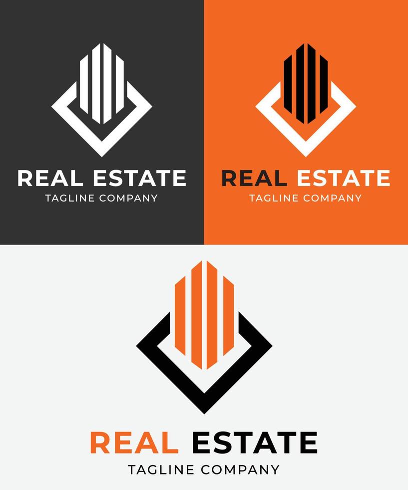 plantilla de vector de logotipo de bienes raíces