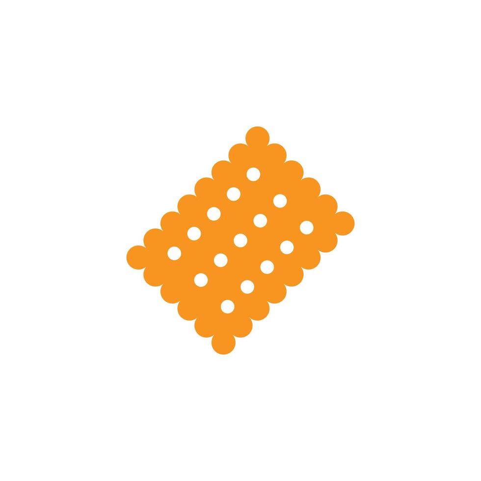 eps10 orange vector single biscuit abstract solid art icon isolated on white background. browser cookie filled symbol in a simple flat trendy modern style for your website design, logo, and mobile app