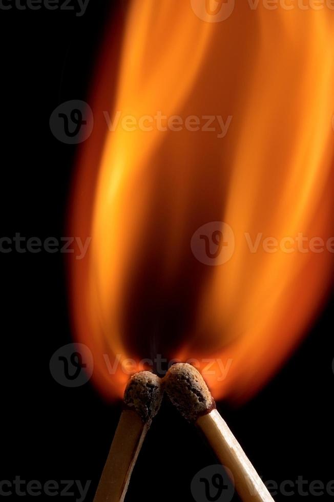 Two burning match photo