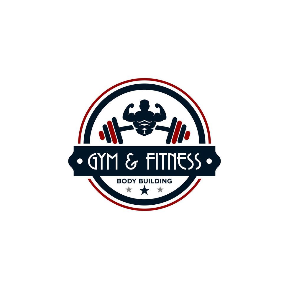 plantilla de diseño de logotipo de fitness imagen vectorial de salud o gimnasio vector