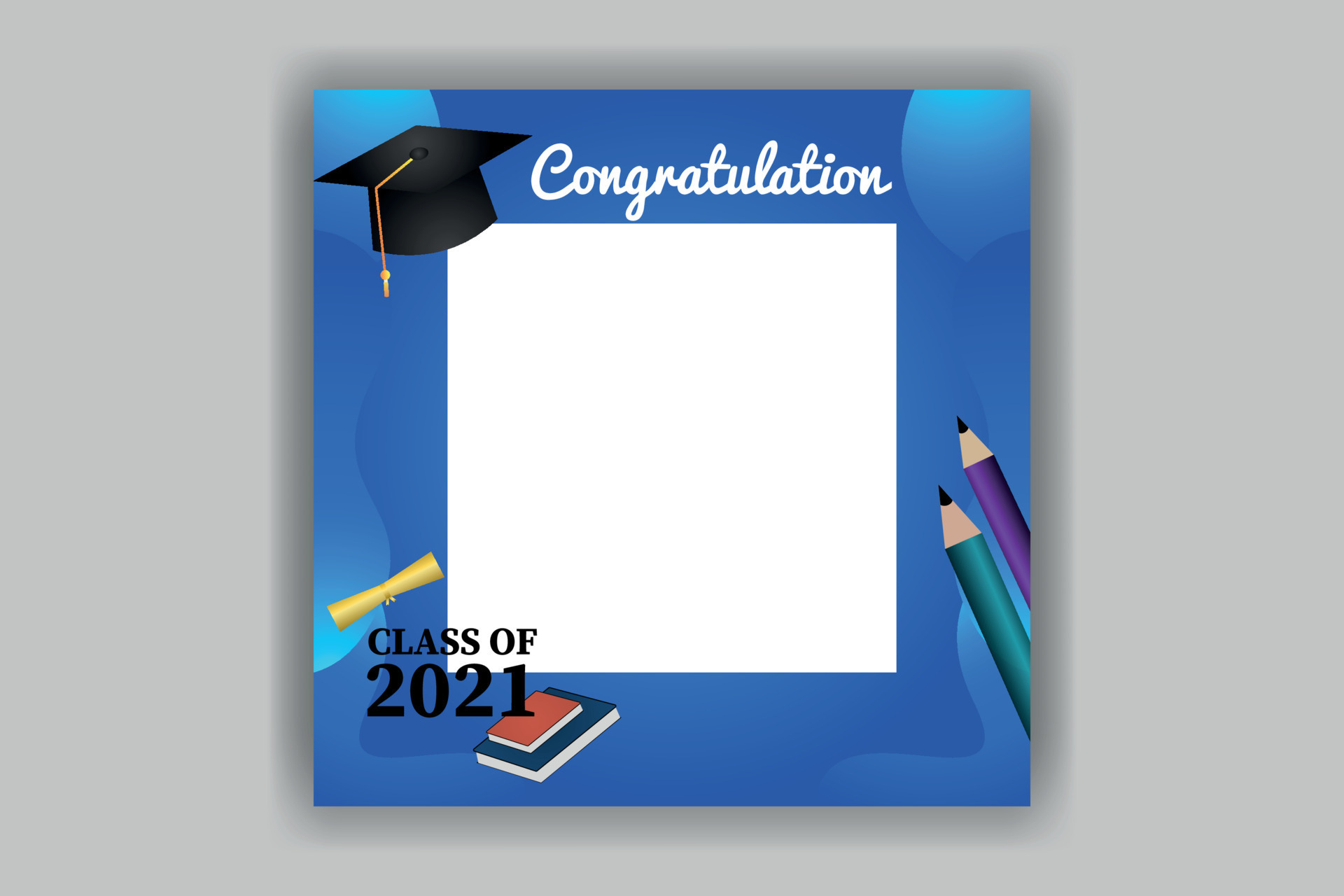 Class Of Graduation Frame Design background 12043846 Vector Art at Vecteezy