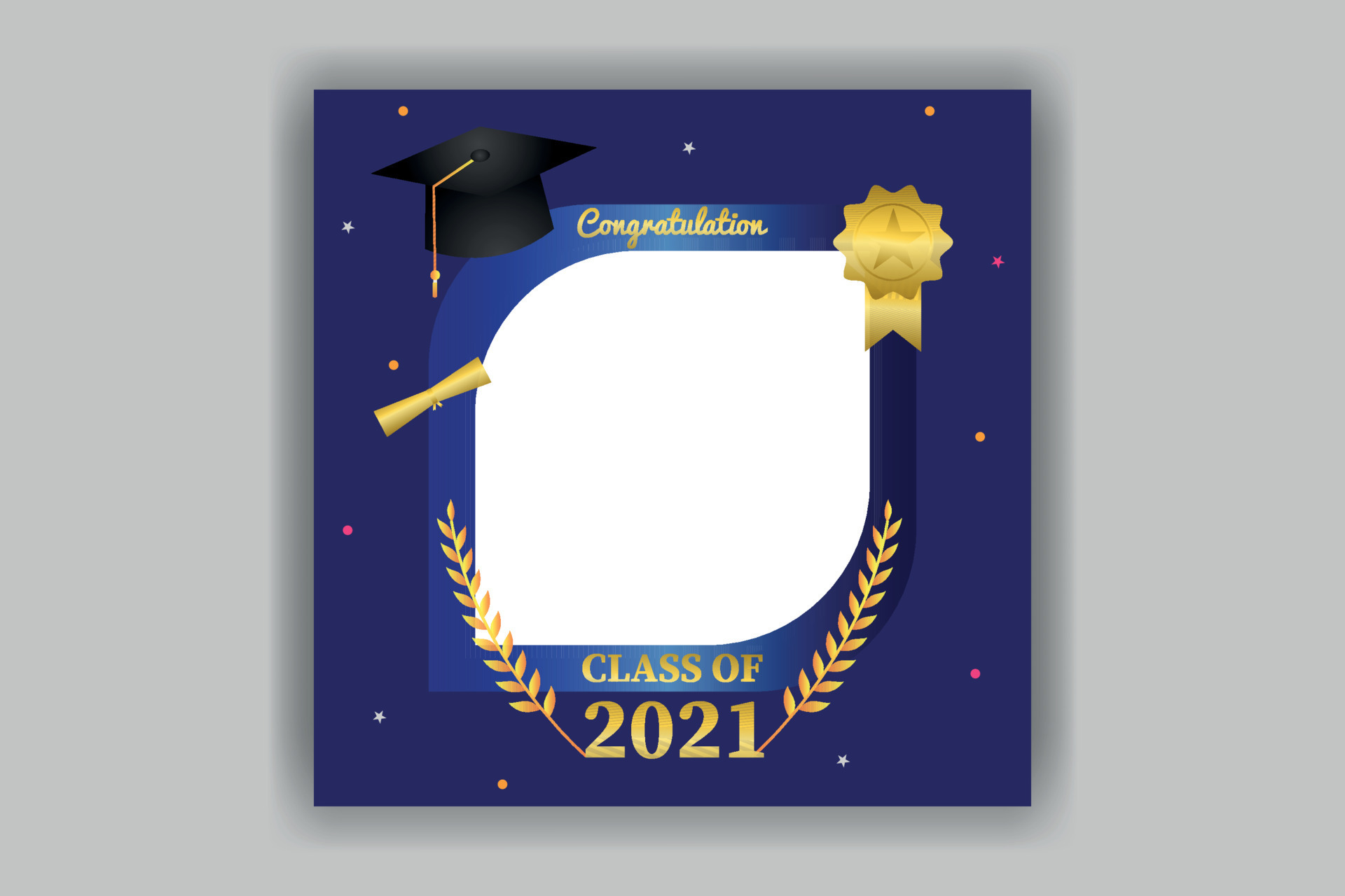 Graduation Frame Vector Art, Icons, and Graphics for Free Download