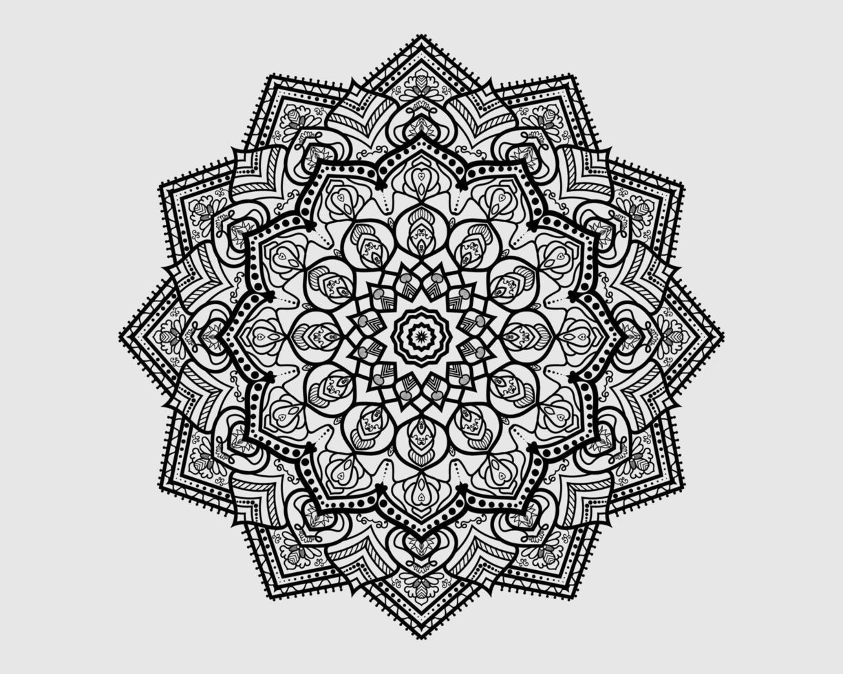 Luxury ornamental mandala design background decoration vector