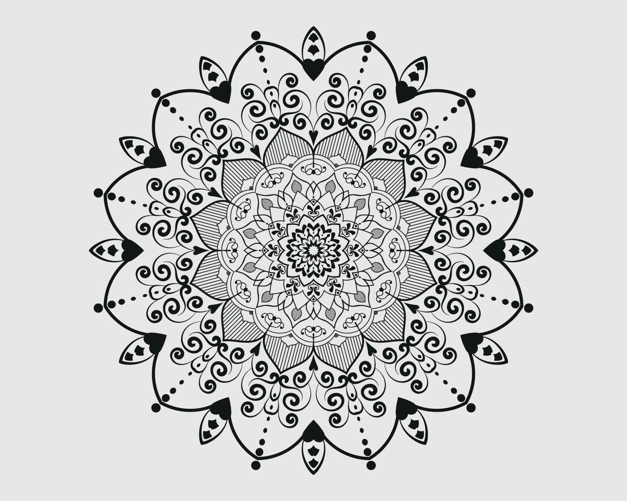 Luxury ornamental mandala design background decoration vector