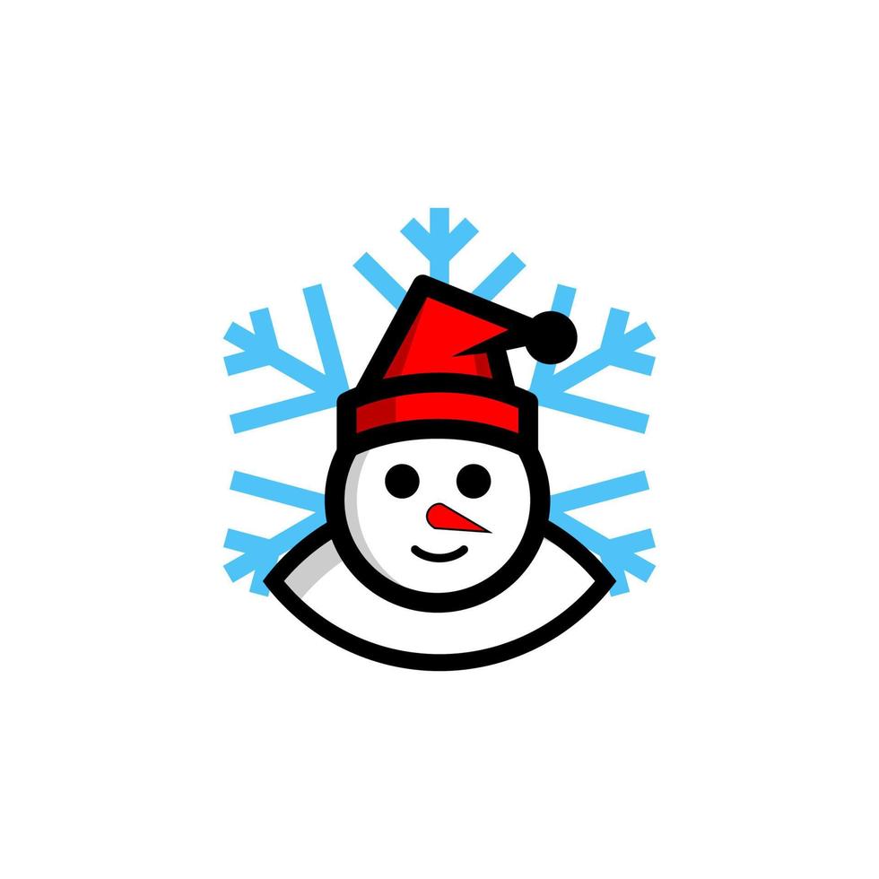 Snowman vector. Snowman icon. Snowman illustration. Snowman symbol of winter. Snowman sign. vector