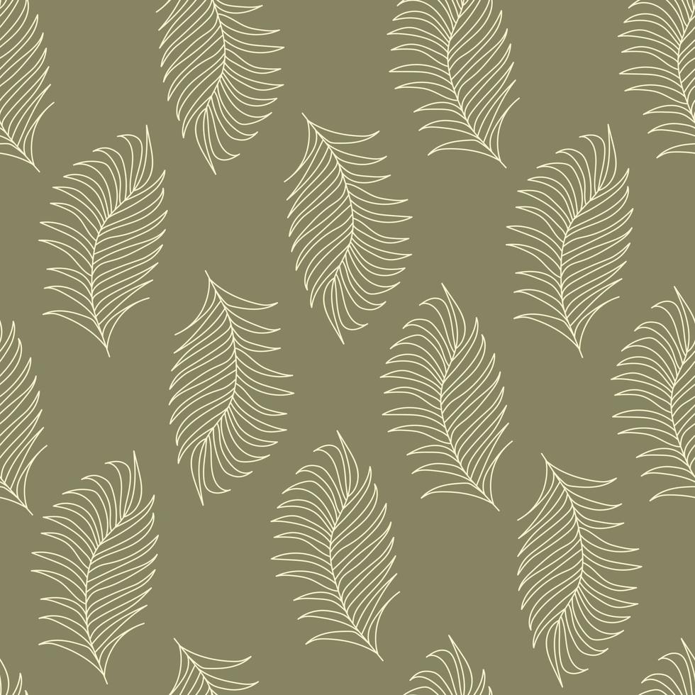 patrón sin costuras con hojas de palmeras tropicales. vector