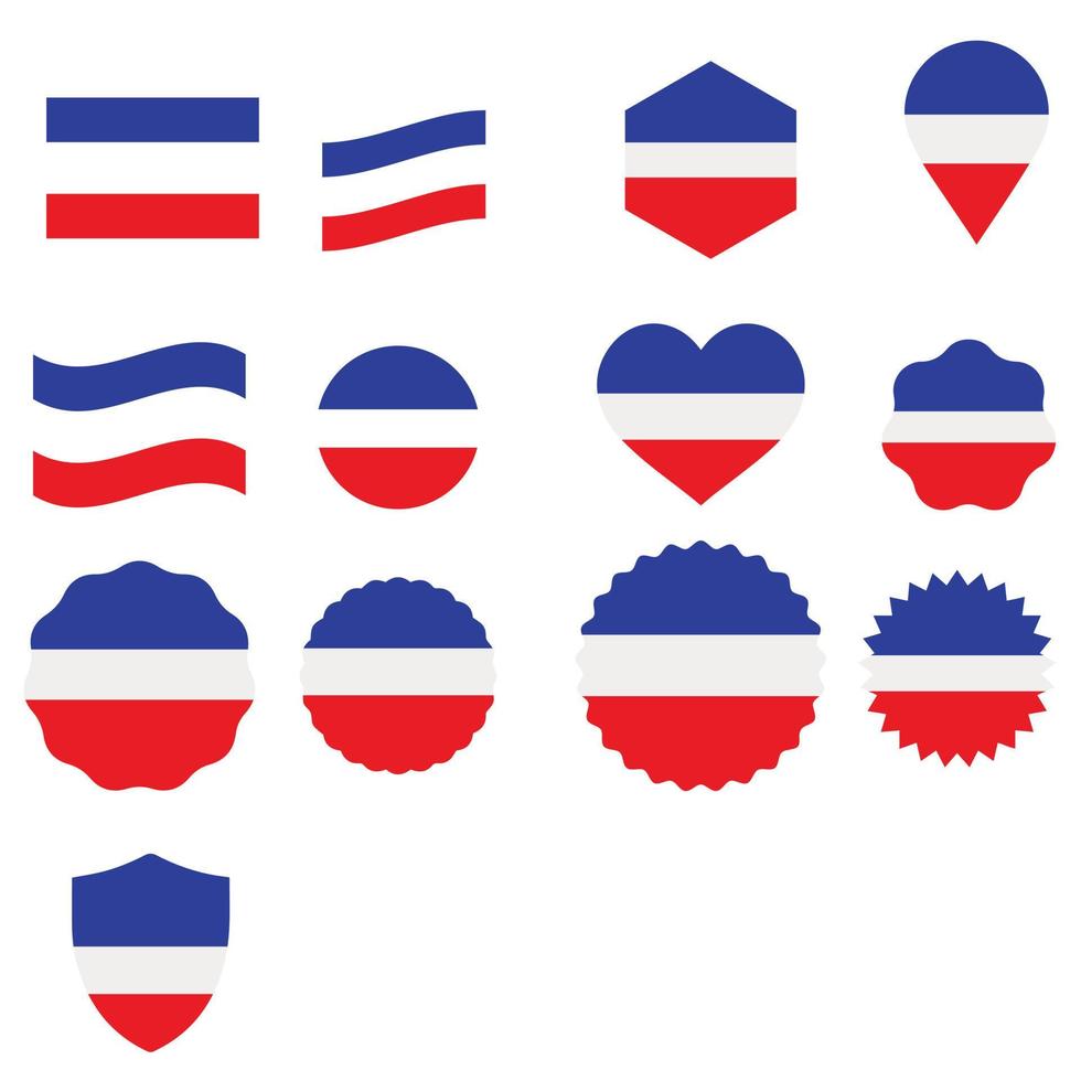 diseño de vector de bandera francesa