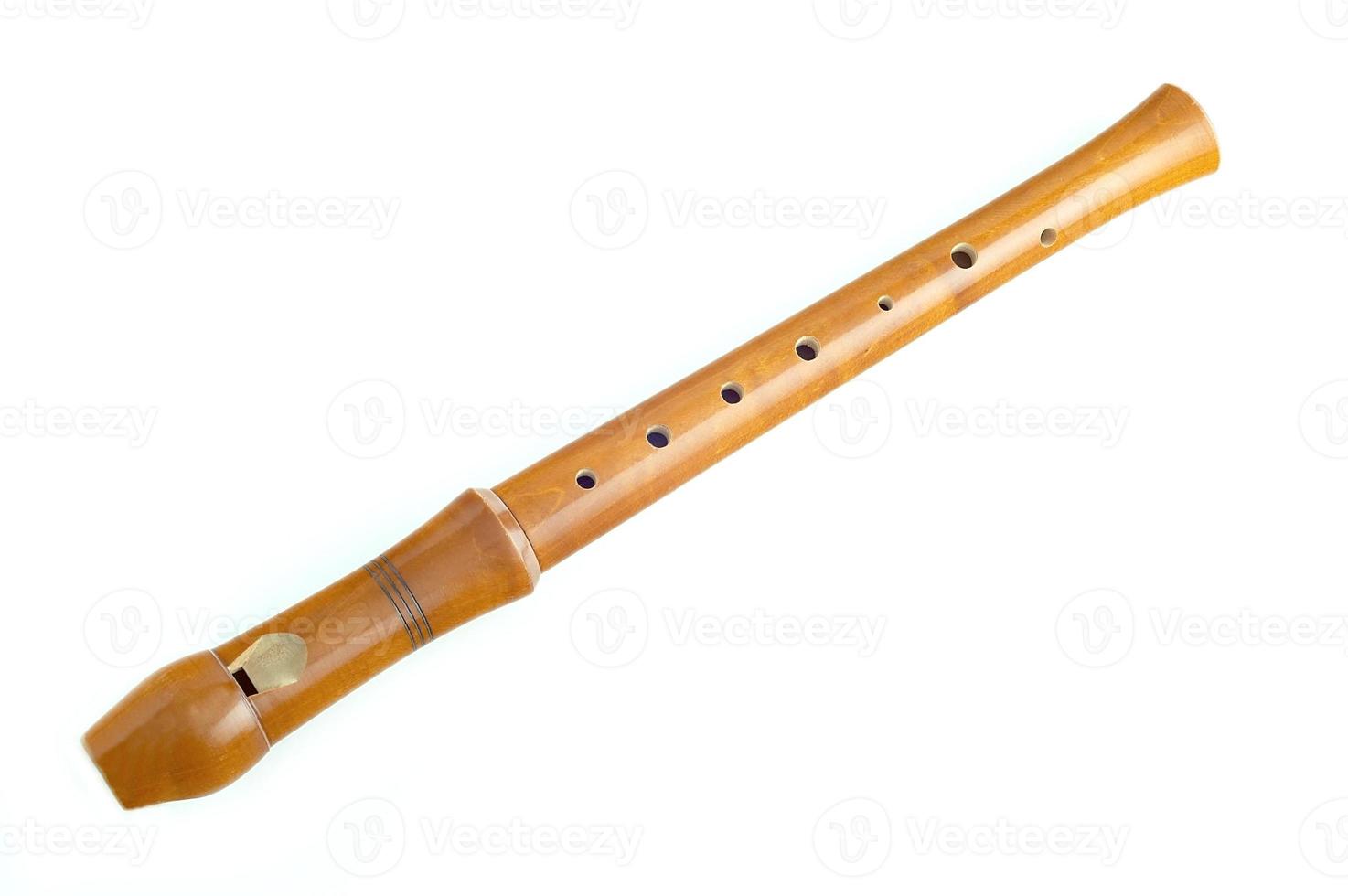 una flauta de madera foto