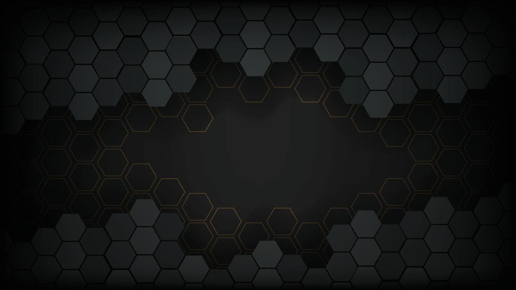 Abstract hexagon background vector