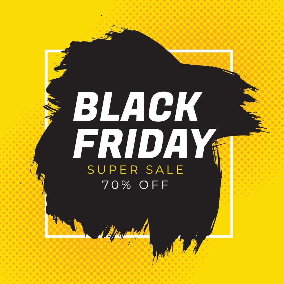 black friday sale banner vector