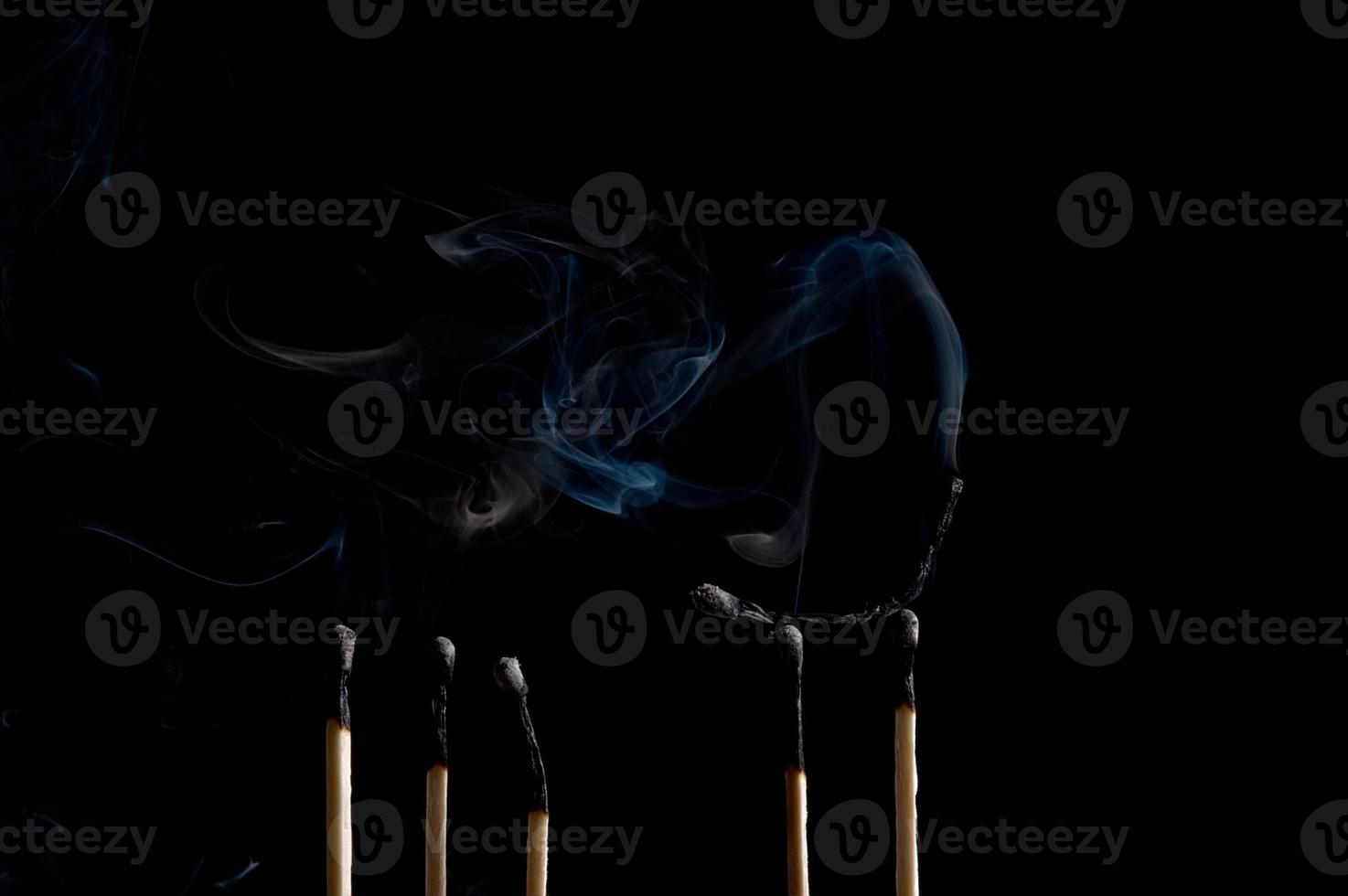 Smoking of matches photo