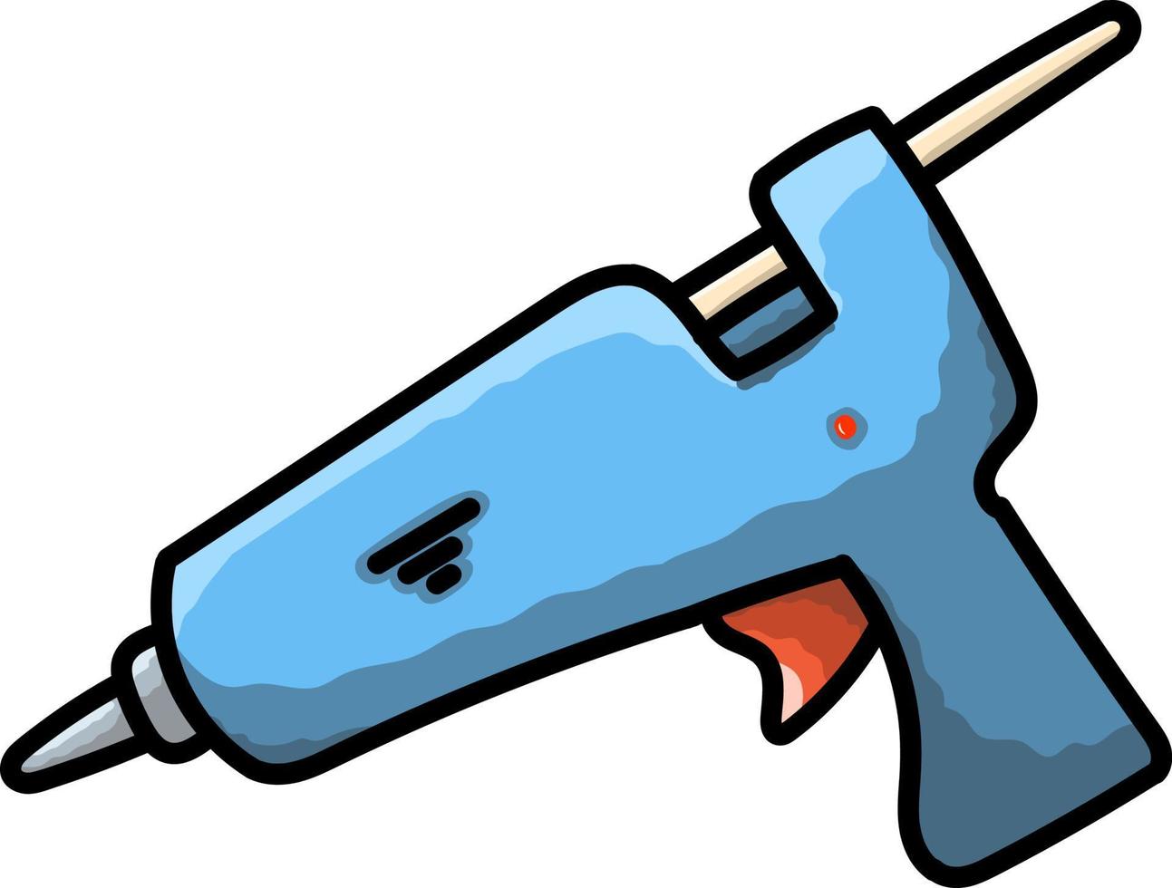 Glue gun vector
