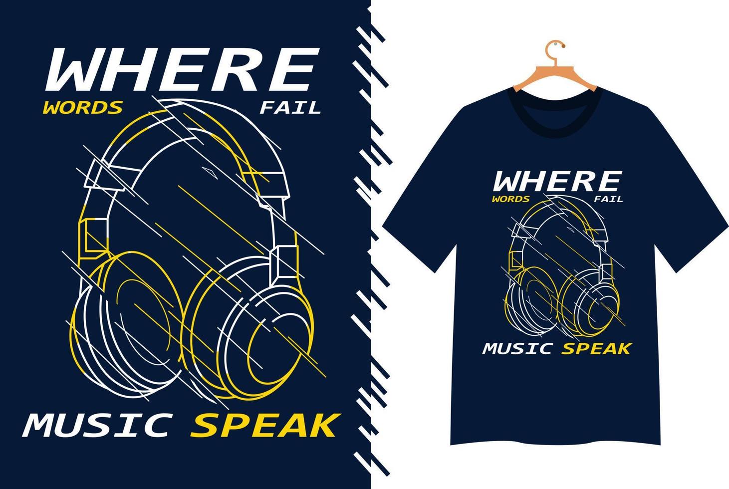 music illustration for t shirt design vector