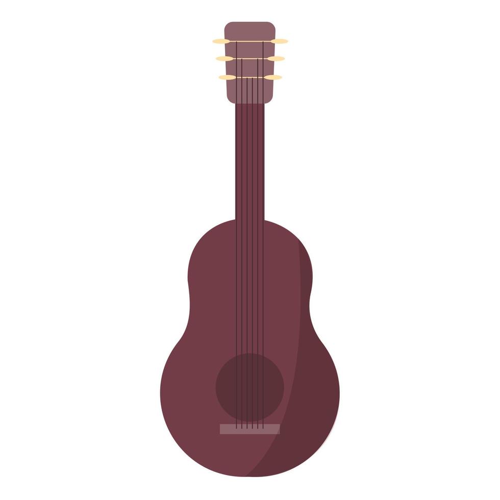 classic acoustic guitar vector