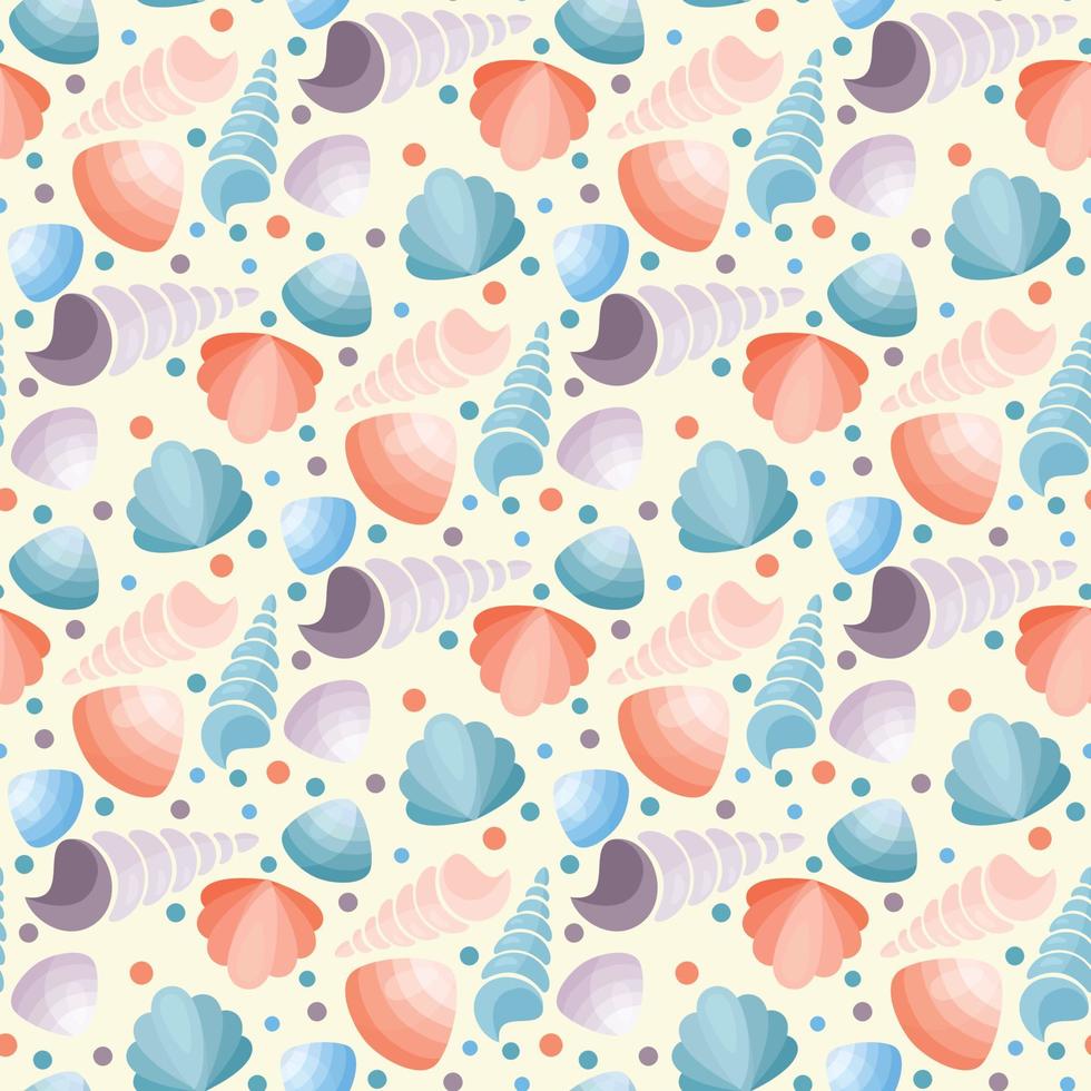 sea shells pattern vector