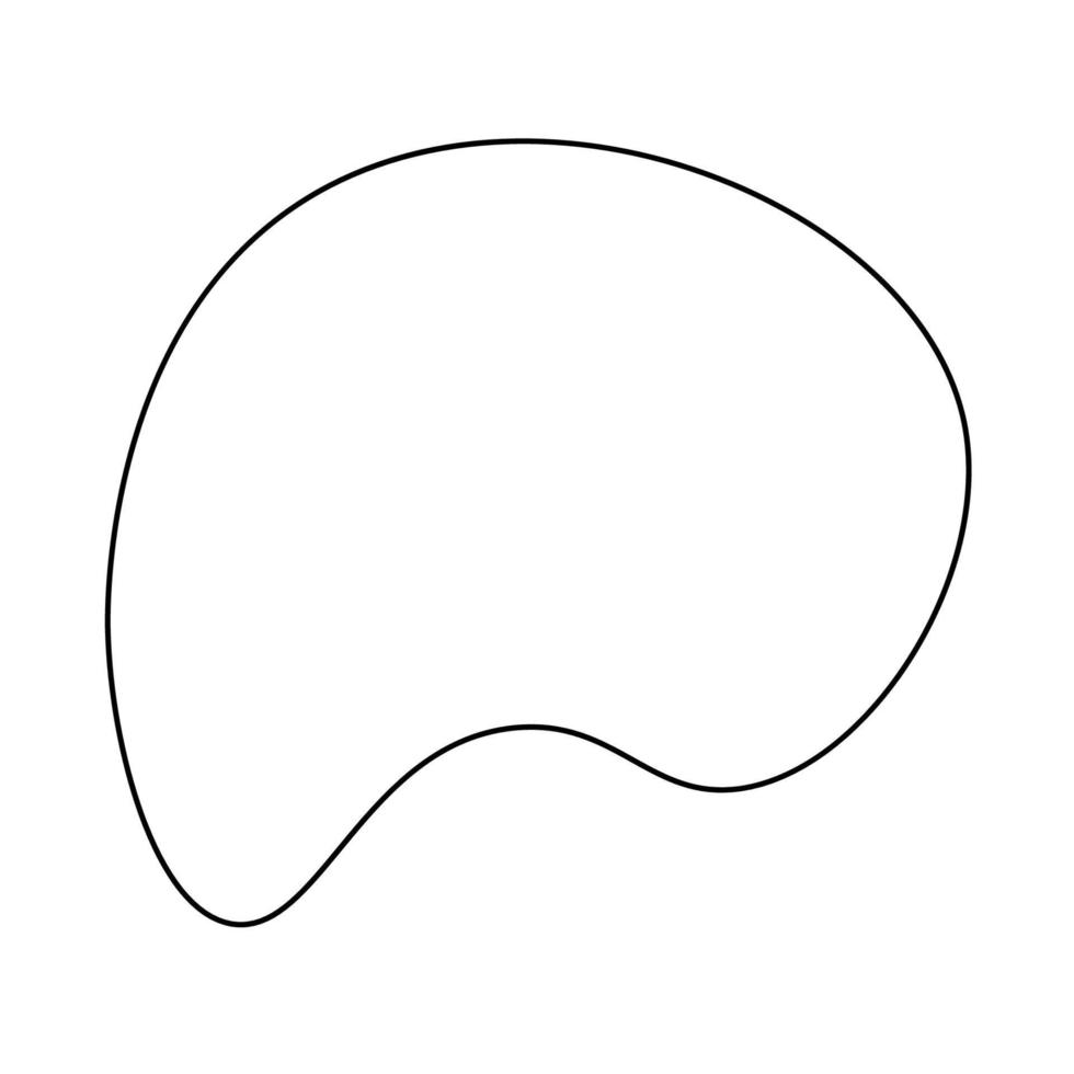 Monoline Abstract Shape vector