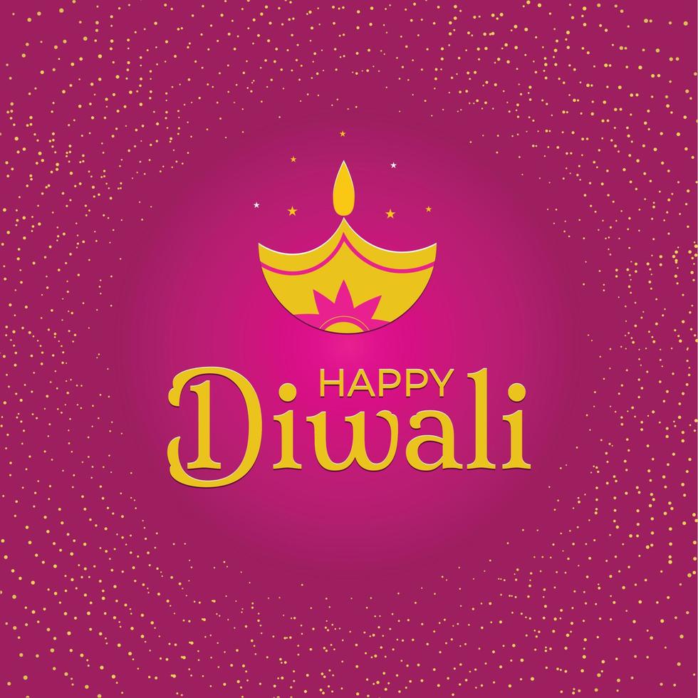 saludo de diwali que puedes usar para enviar deseos de diwali vector