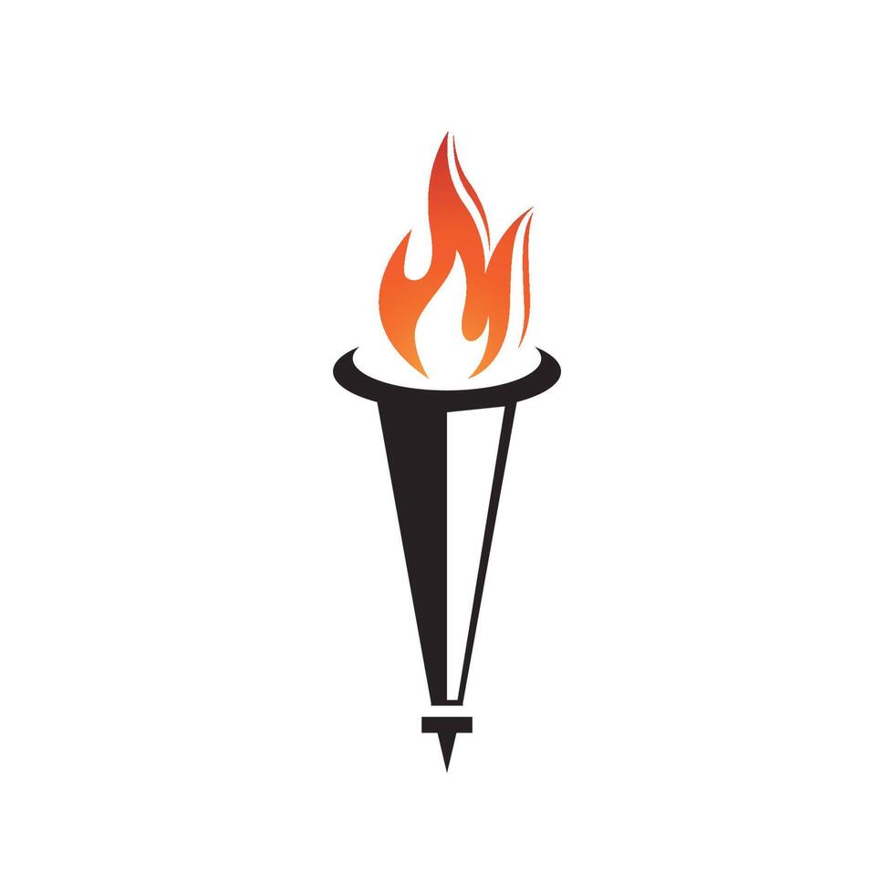 torch icon. Vector image for logos websites applications and thematic