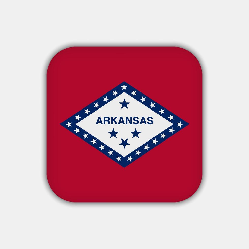 Arkansas state flag. Vector illustration.