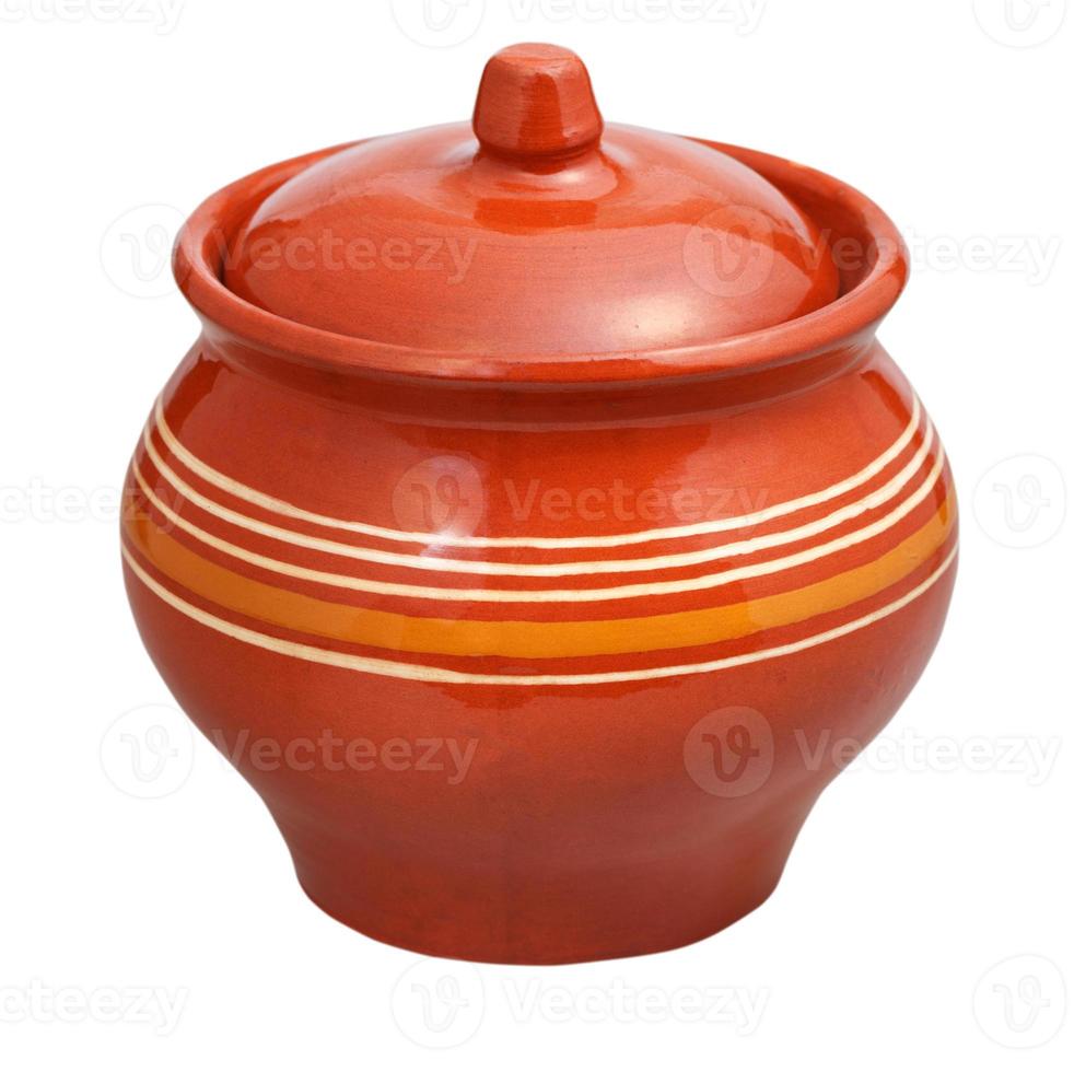 closed earthenware pot photo
