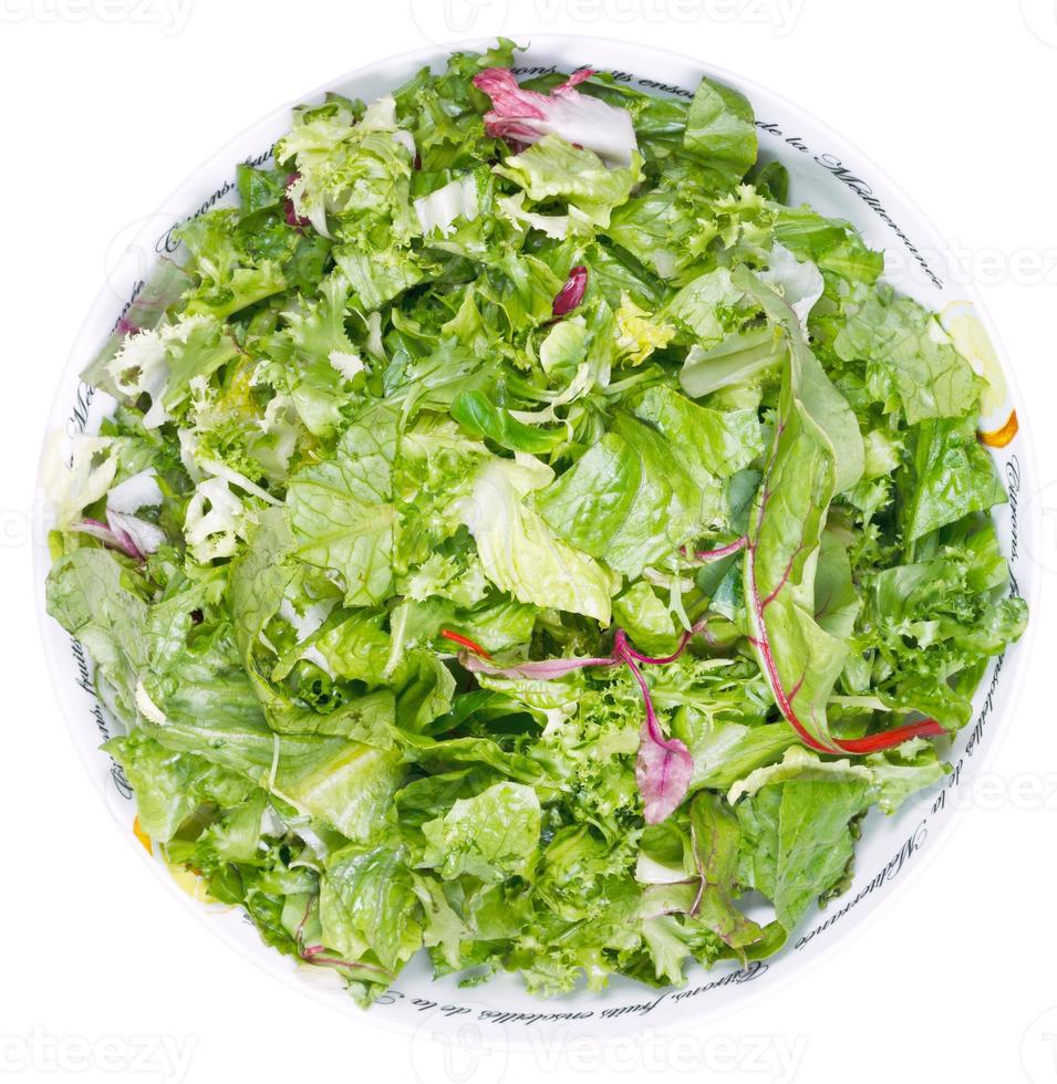 top view of fresh italian lettuce mix 12045175 Stock Photo at Vecteezy