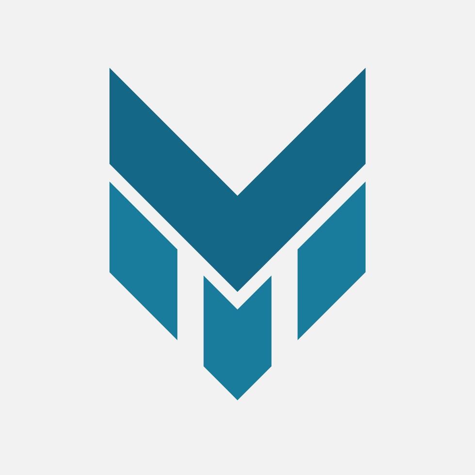 Basic RGB m logo vector