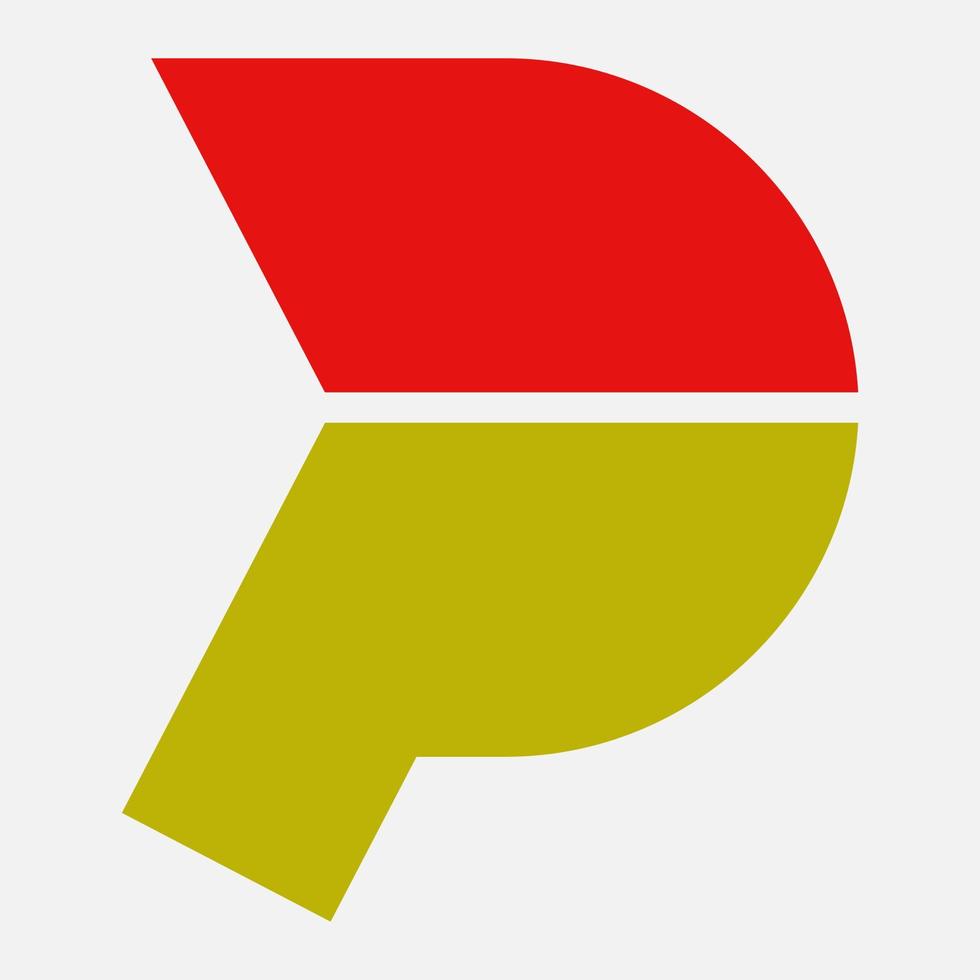 Basic RGB p logo vector
