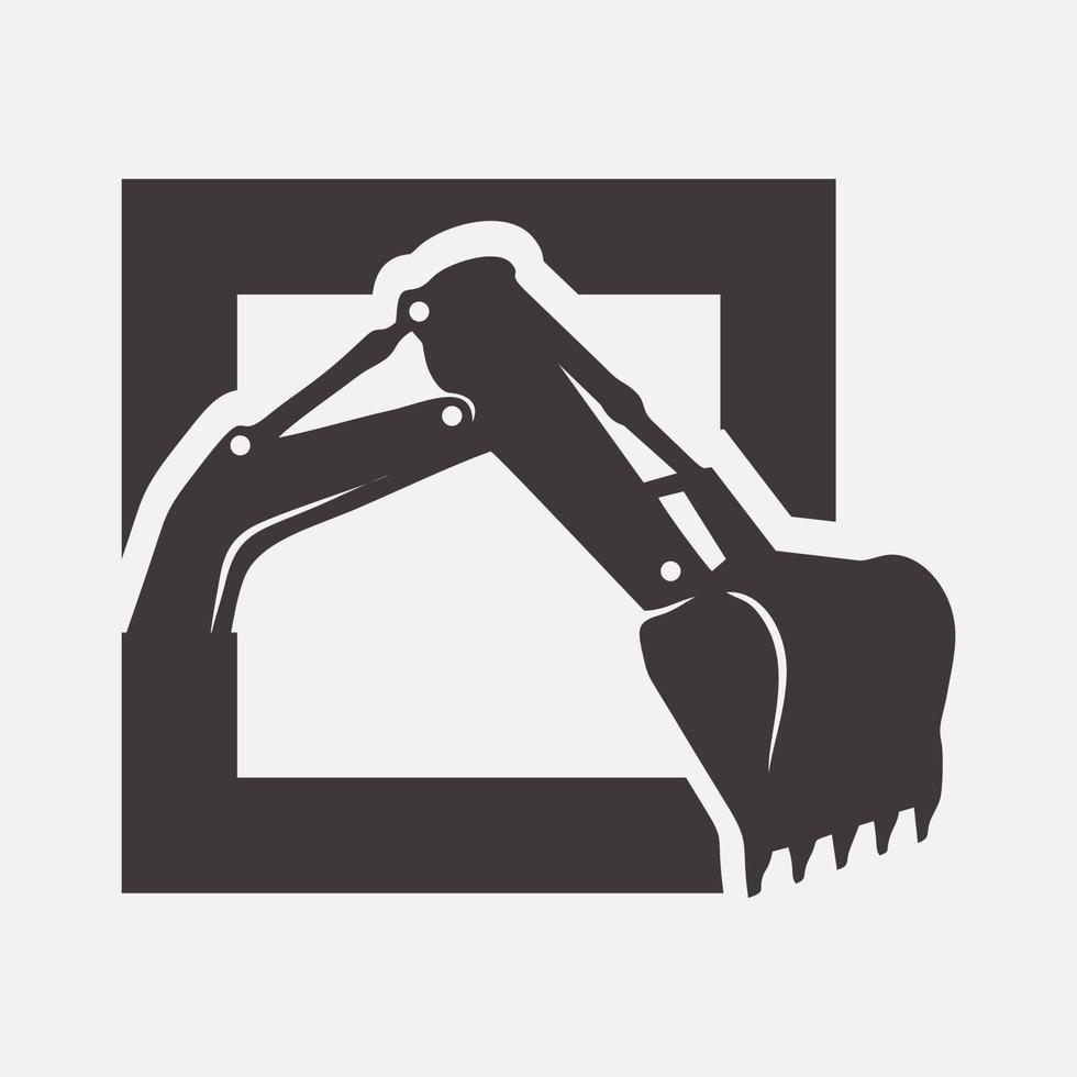 Basic RGB excavator vector