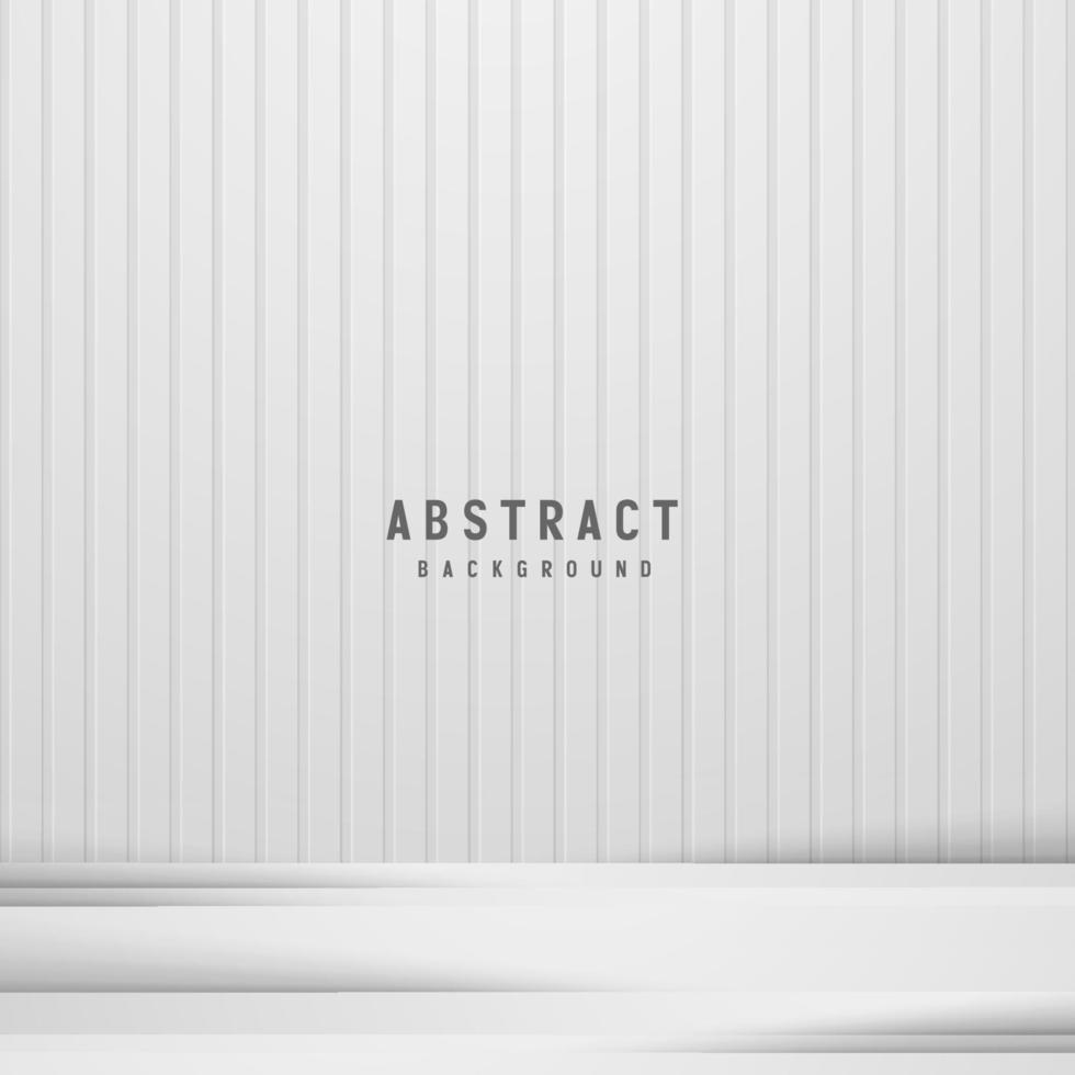 Abstract white and gray color background with geometric shape. Vector illustration.