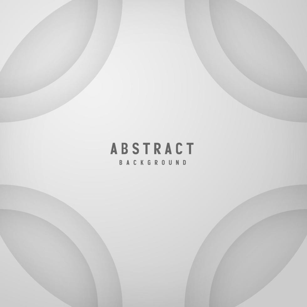 Abstract white and gray color background with geometric shape. Vector illustration.